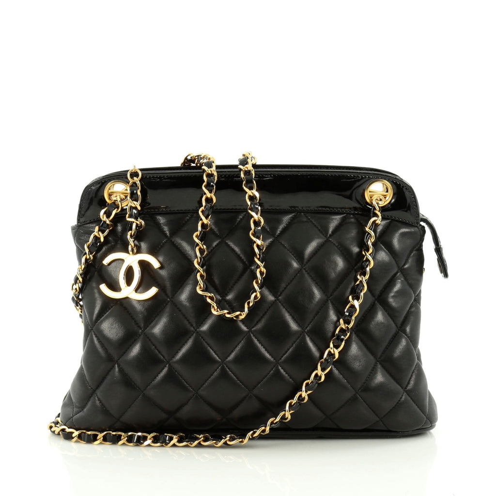 Buy Chanel Vintage Zip Chain Shoulder Bag Quilted Leather 1577701 – Rebag