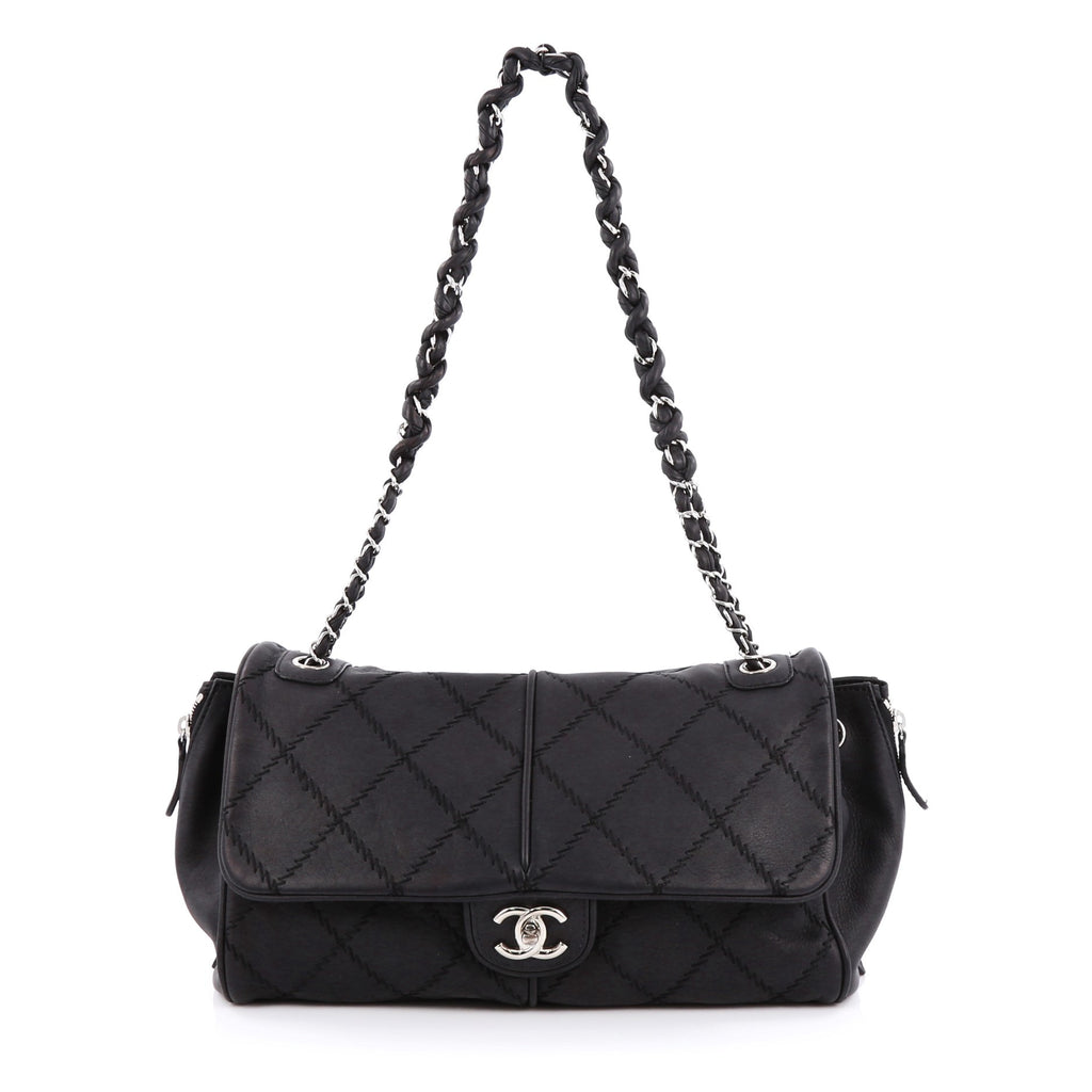 Buy Chanel Ultimate Stitch Side Zip Flap Bag Quilted 1582002 – Rebag