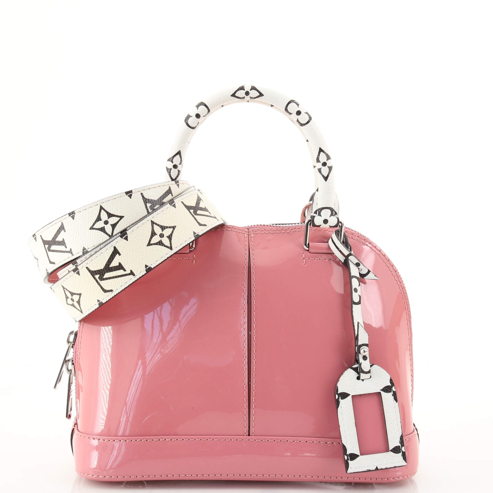 Louis Vuitton Bella Pink Canvas Handbag (Pre-Owned)