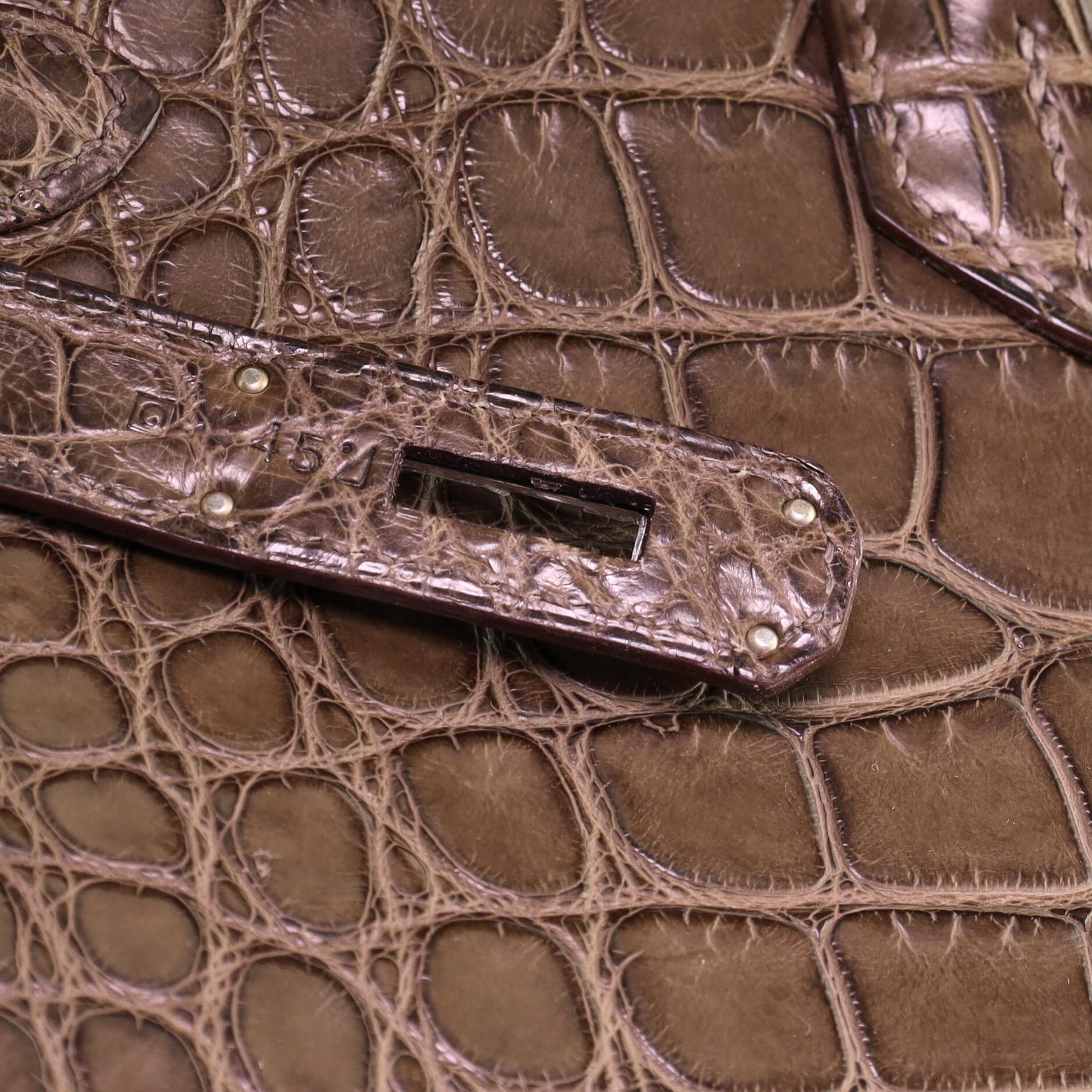 Hermes Birkin Handbag Vert Olive Matte Alligator with Palladium