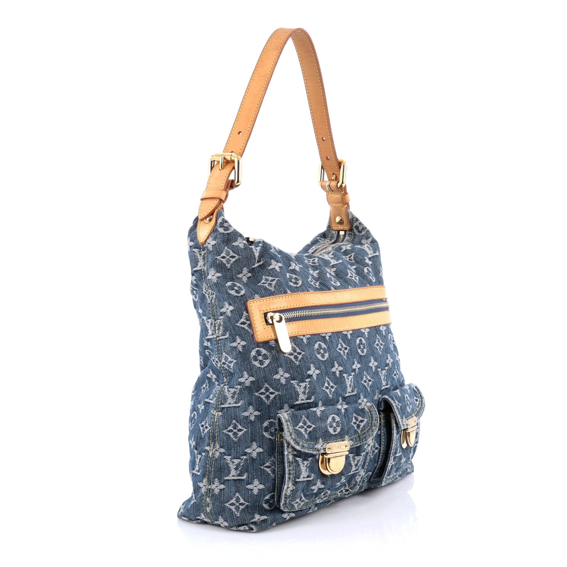 Buy Louis Vuitton Baggy Handbag Denim GM Blue 1588003 – Trendlee