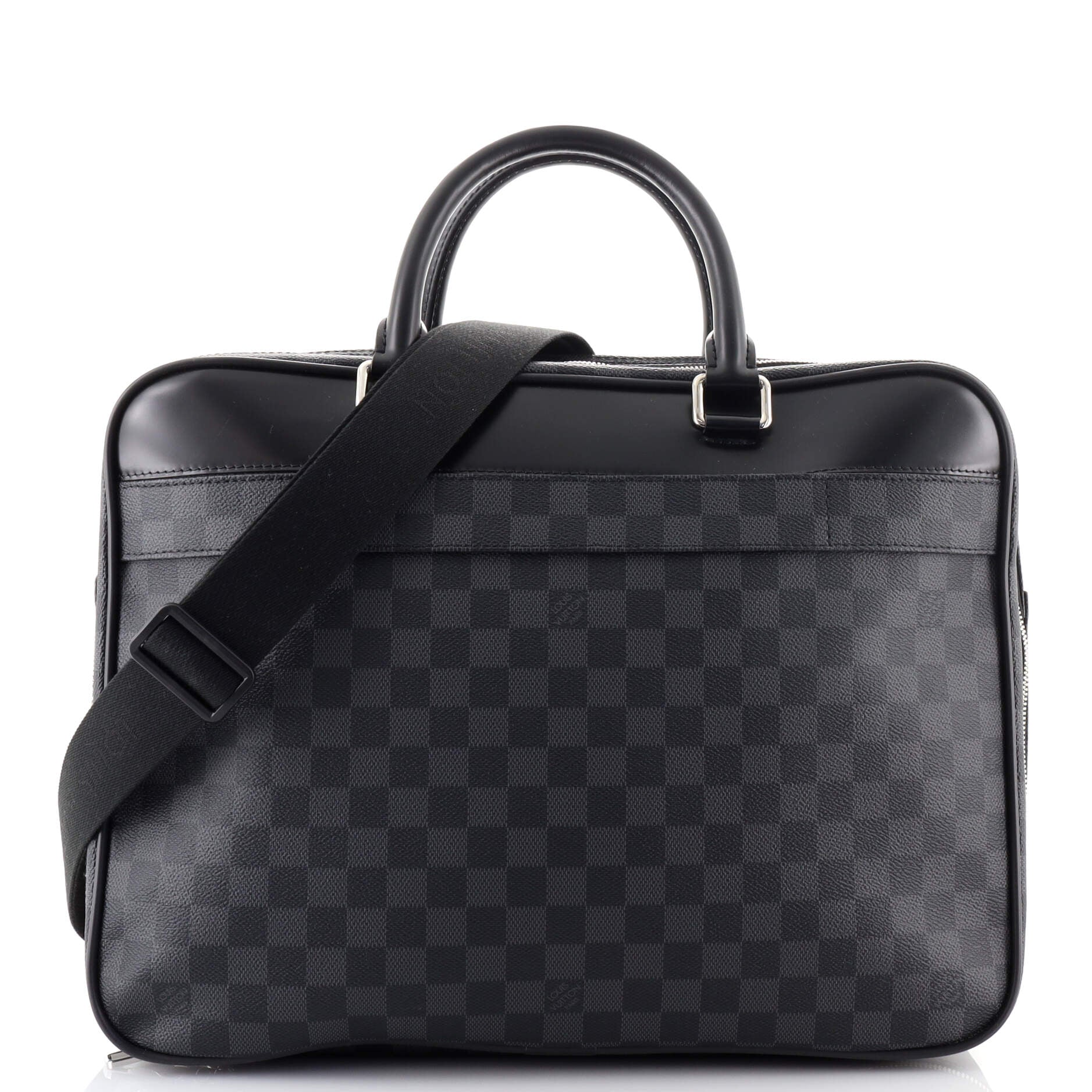 Black Damier Graphite Overnight Bag