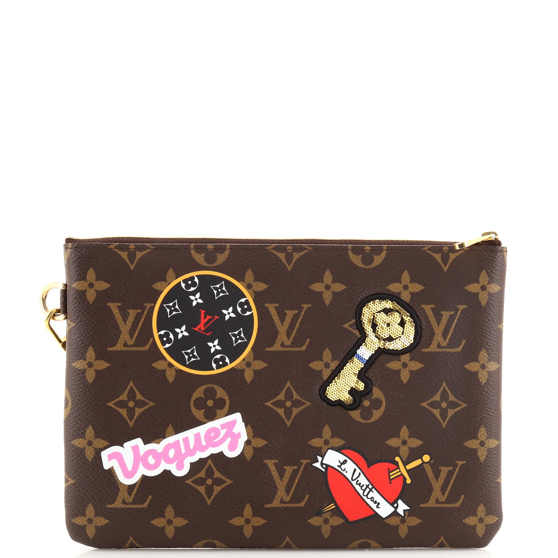 LOUIS VUITTON LIMITED EDITION MONOGRAM PATCH CITY WRISTLET/ CLUTCH BAG