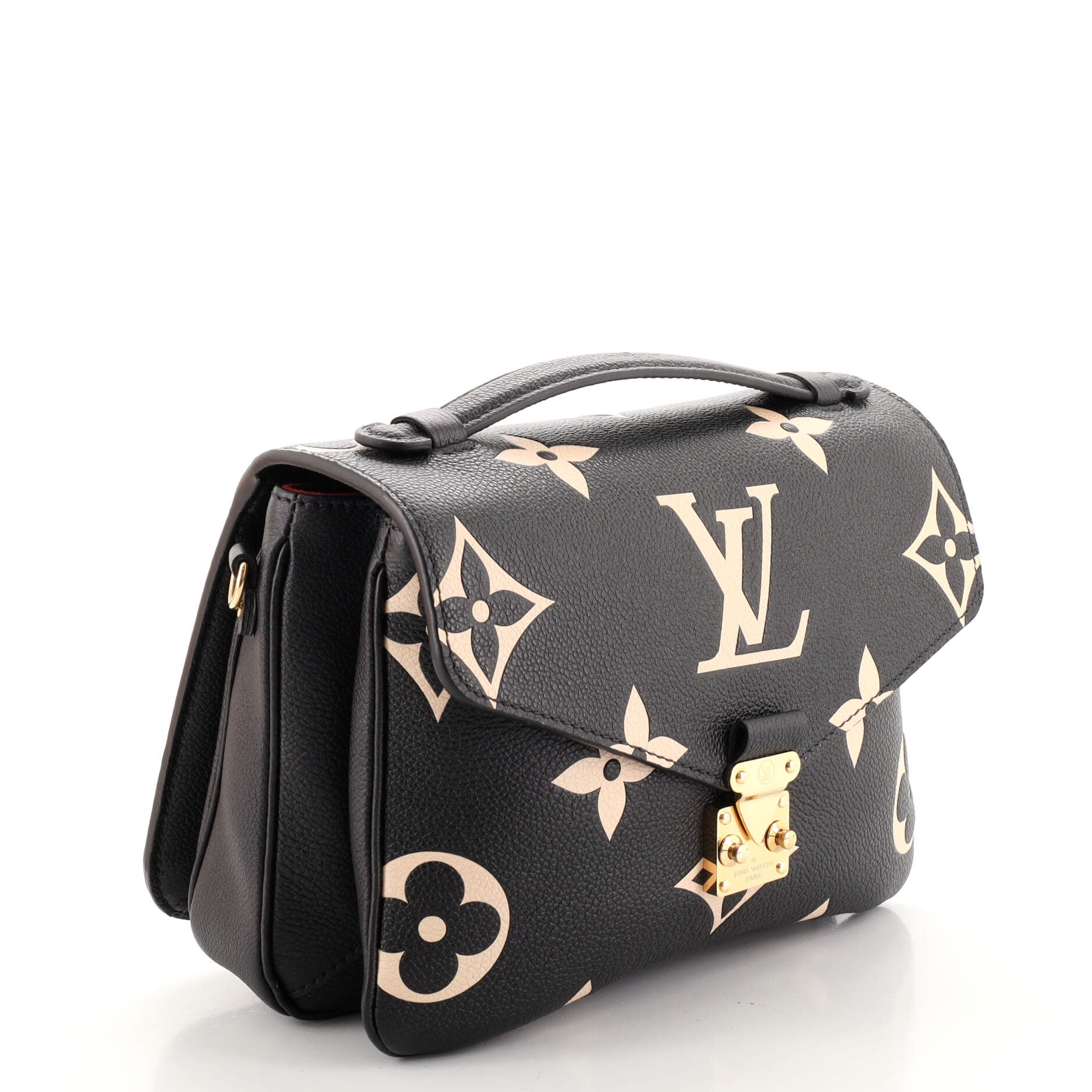 Louis Vuitton Limited Edition Crafty Monogram Pochette Metis in Black  Crossbody