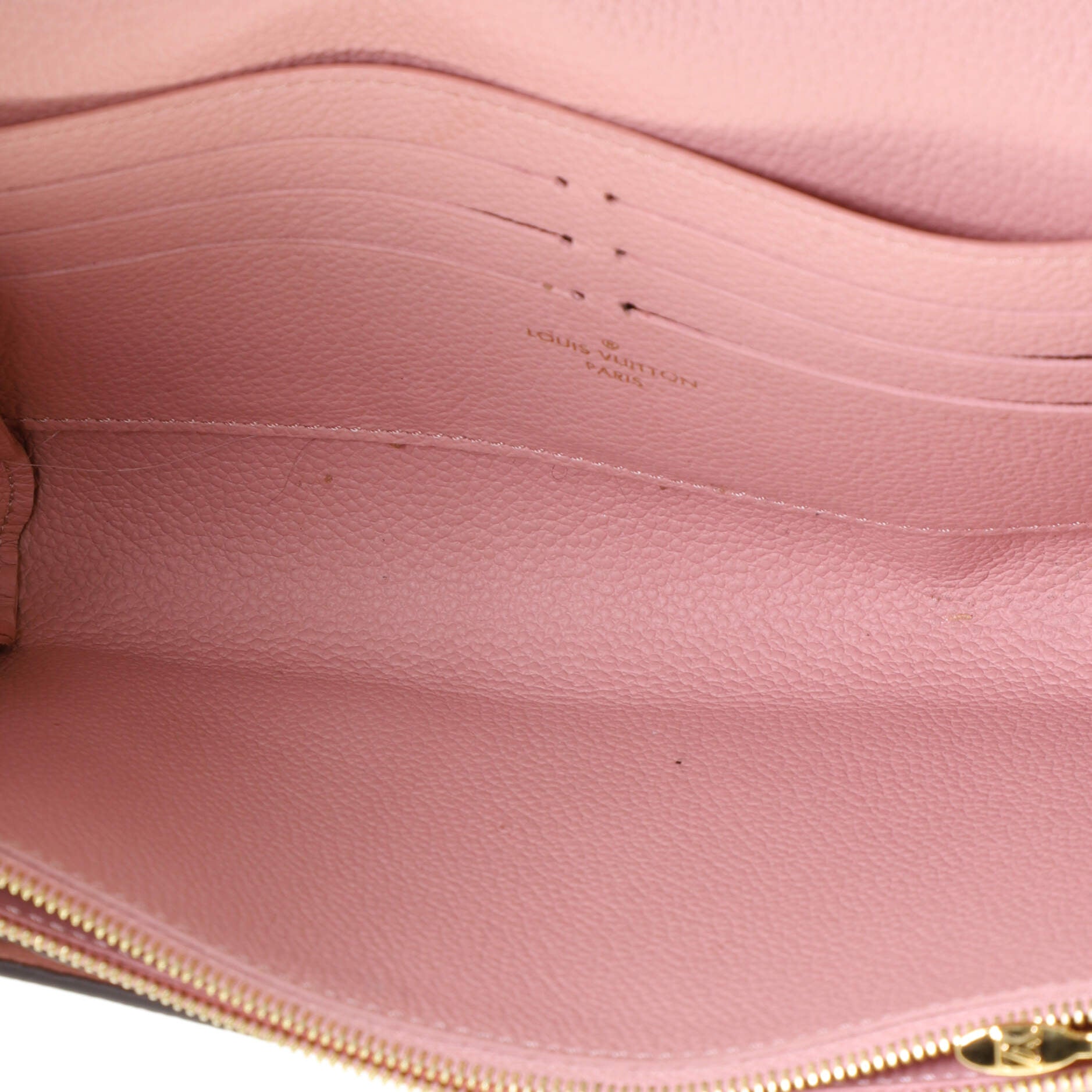 Louis Vuitton Vavin Chain Wallet Monogram Empreinte Leather Pink