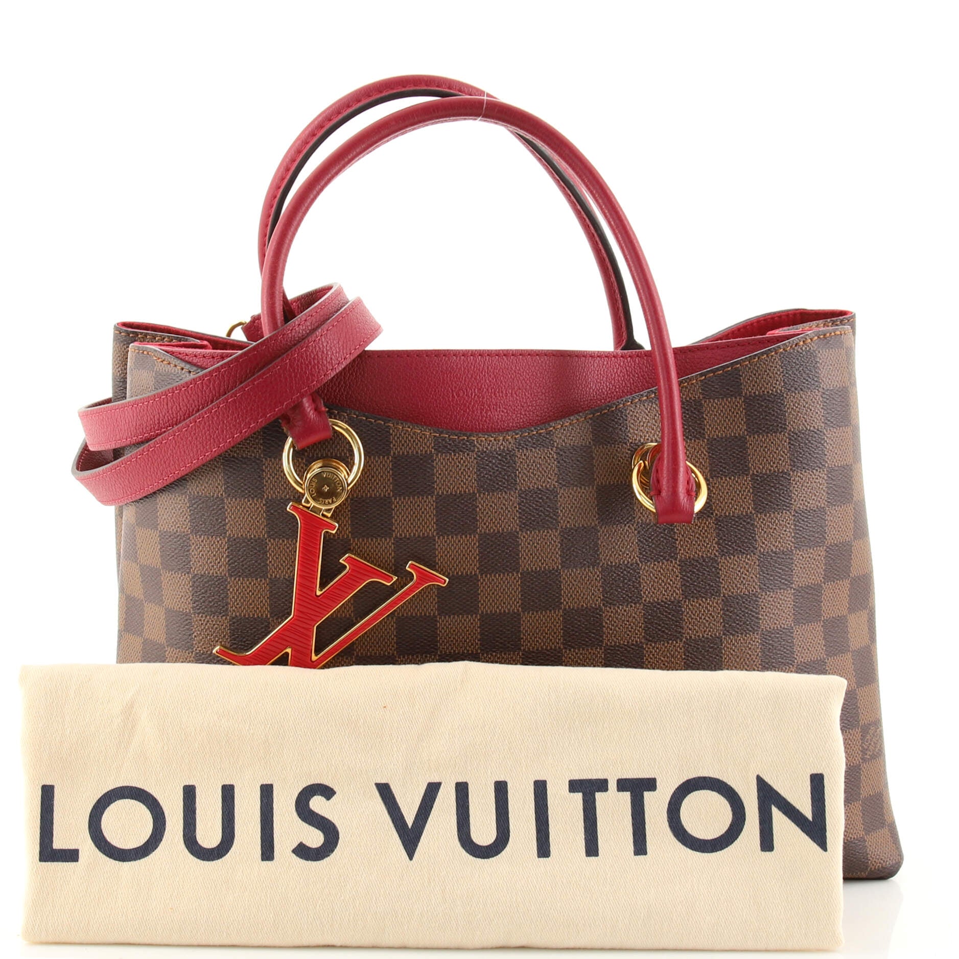 Saks OFF 5TH Louis Vuitton Damier Ebene Canvas Barrel Bag $1299.99