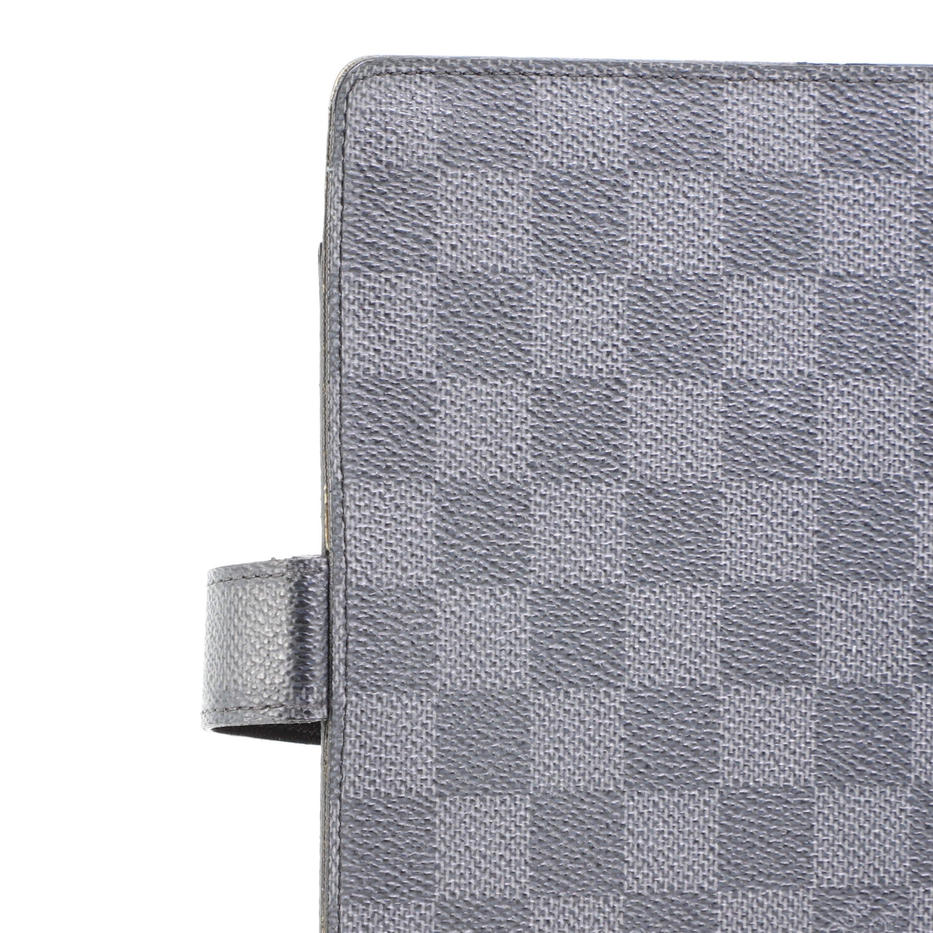 LOUIS VUITTON Damier Graphite Agenda MM Wallet Black