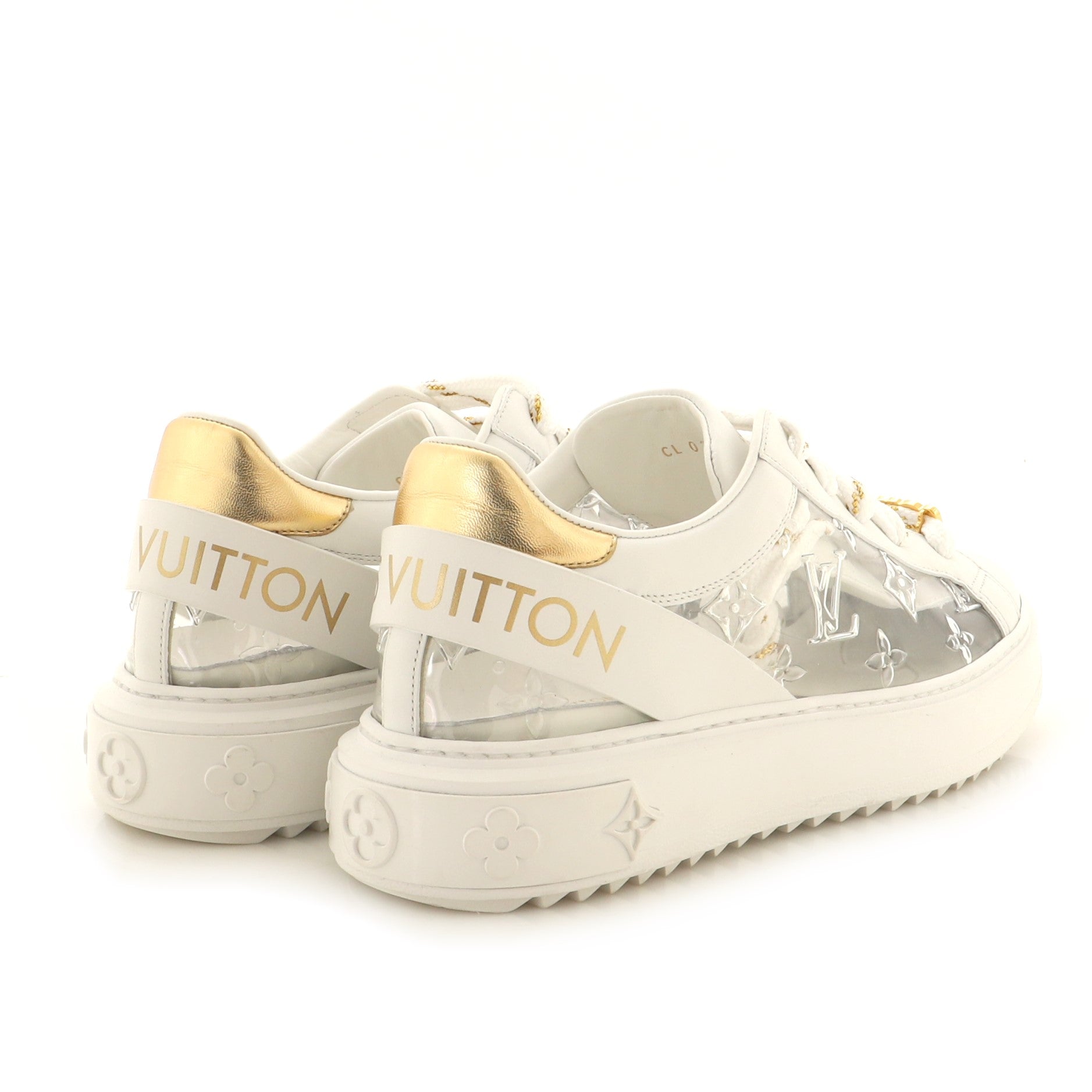 Louis Vuitton Calf leather and Monogram canvas TIME OUT TRAINERS 1AAF7C