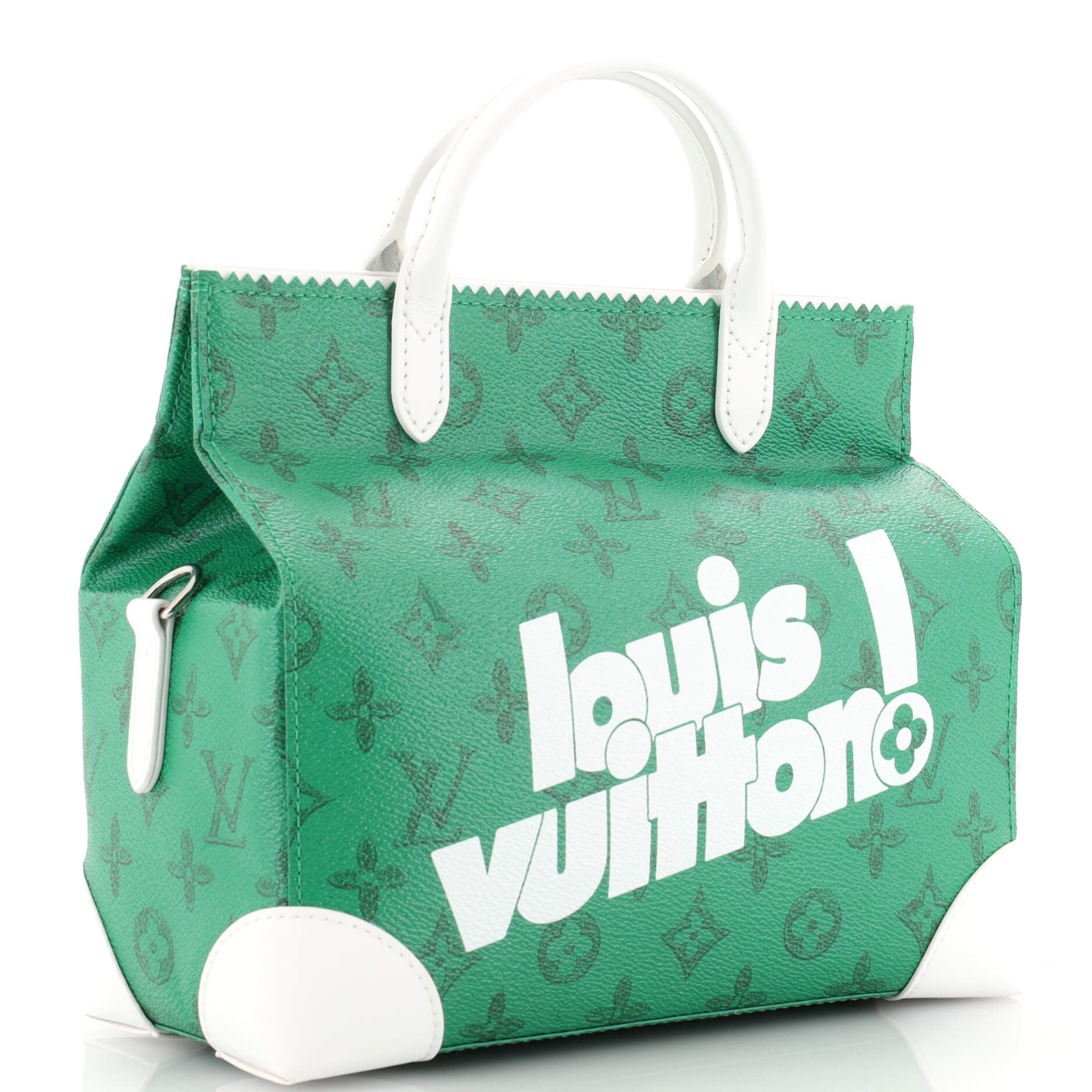 Louis Vuitton, Bags, Louis Vuitton Litter Bag Everyday Signature Vintage  Monogram Canvas Green