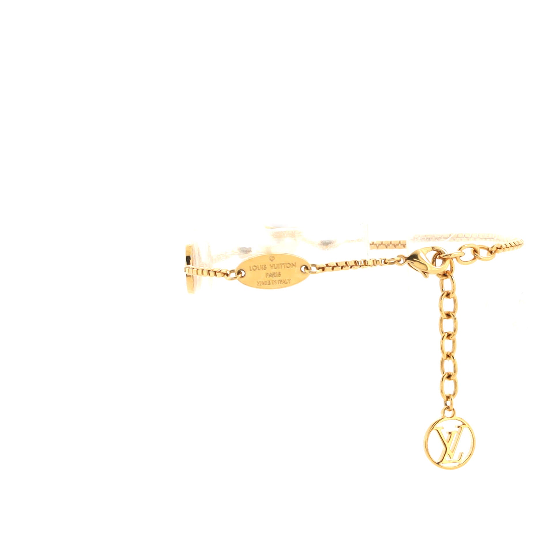 Papillon Louis Vuitton bracelet, Idyll, CHARMS, yellow gold, WHITE GOLD,  Beads. Pearl ref.976714 - Joli Closet