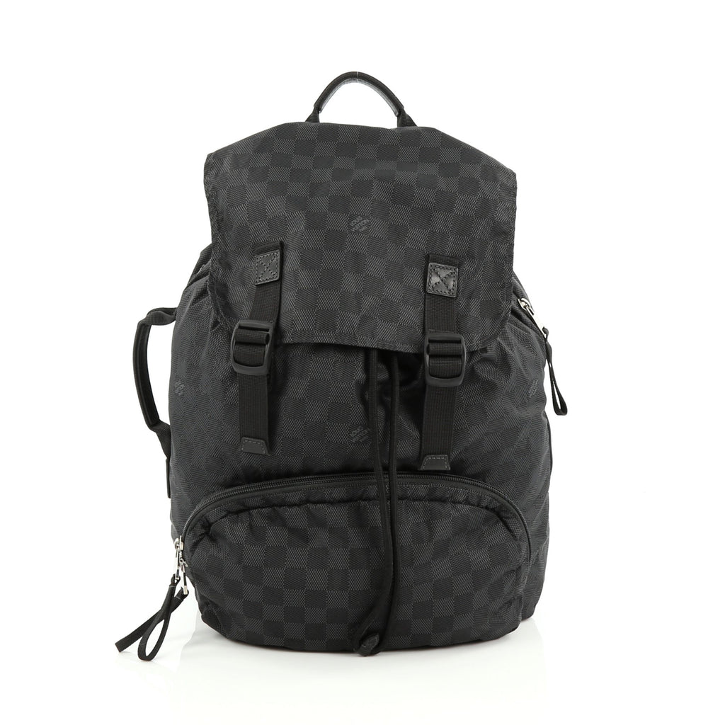 Buy Louis Vuitton Aventure Backpack Damier Nylon Black 1636301 – Rebag