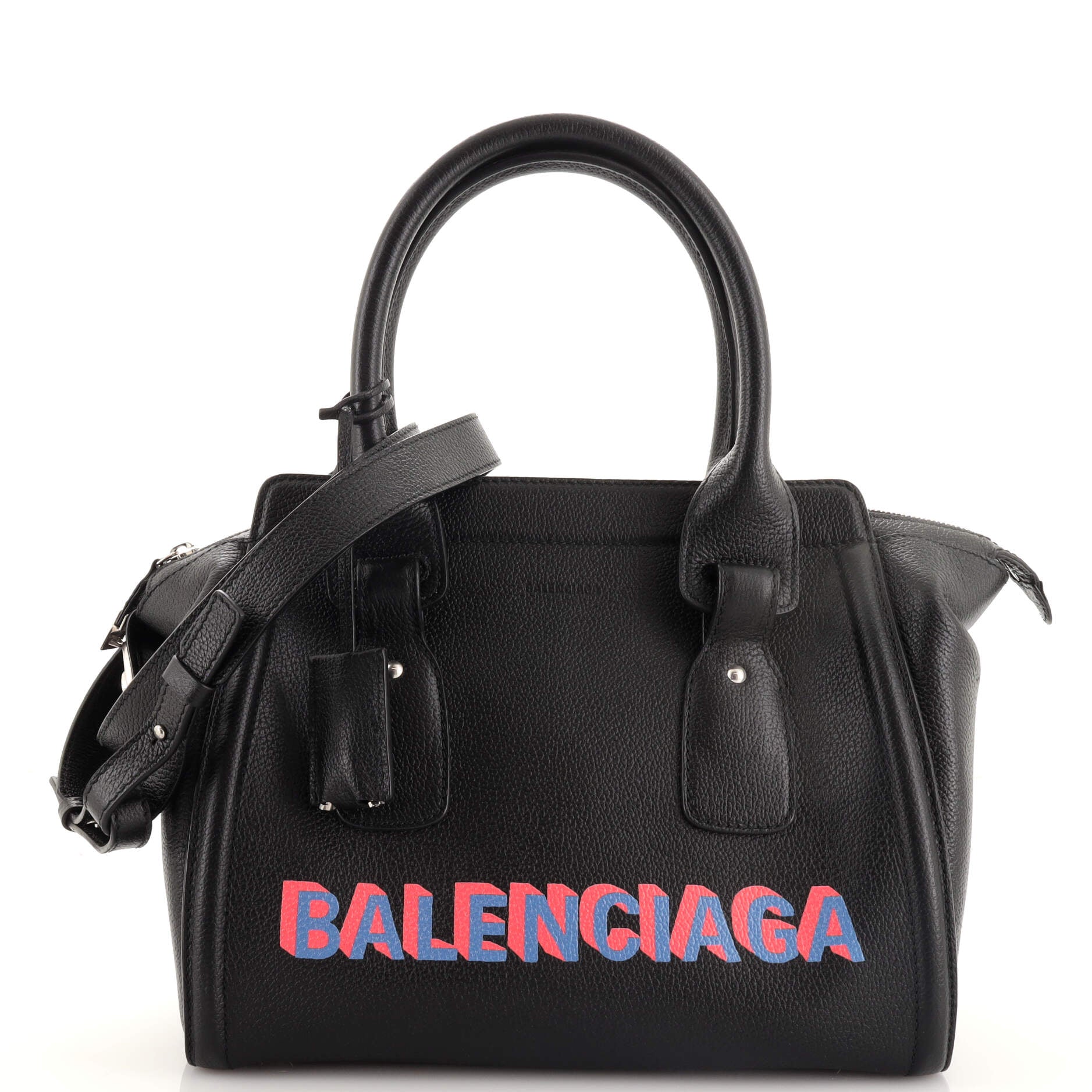 folder Messing Udførelse Balenciaga Monday Bowling Bag Leather Small | Smart Closet