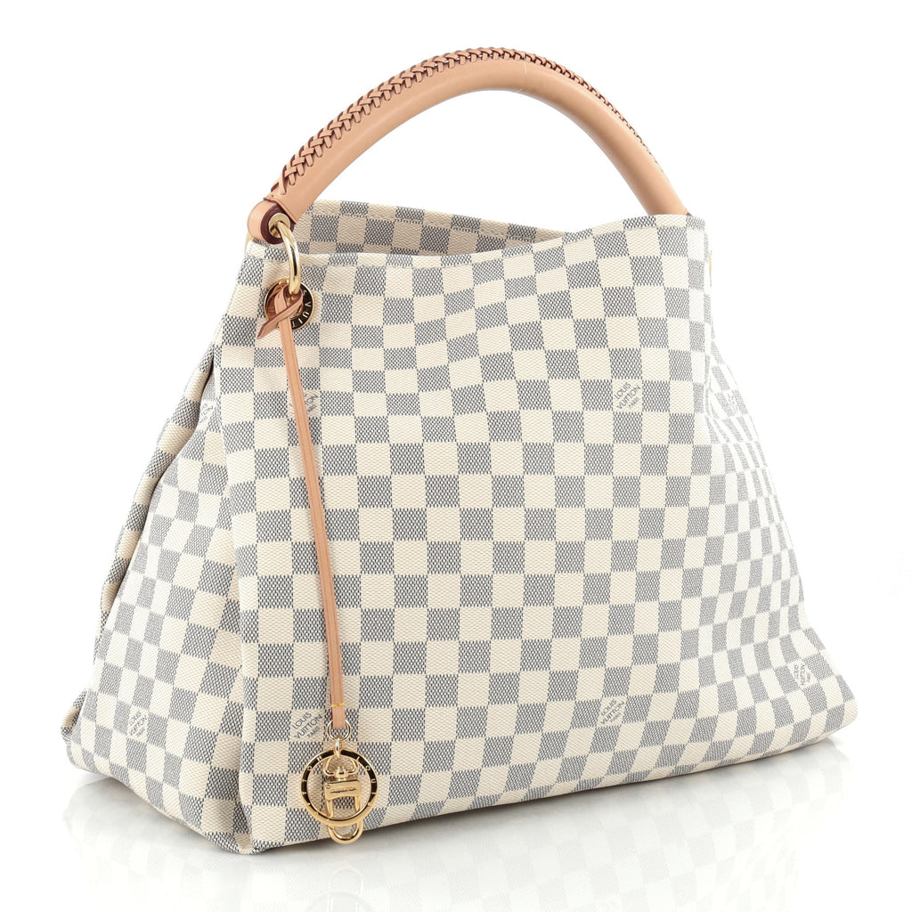 Buy Louis Vuitton Artsy Handbag Damier MM White 1645602 – Rebag