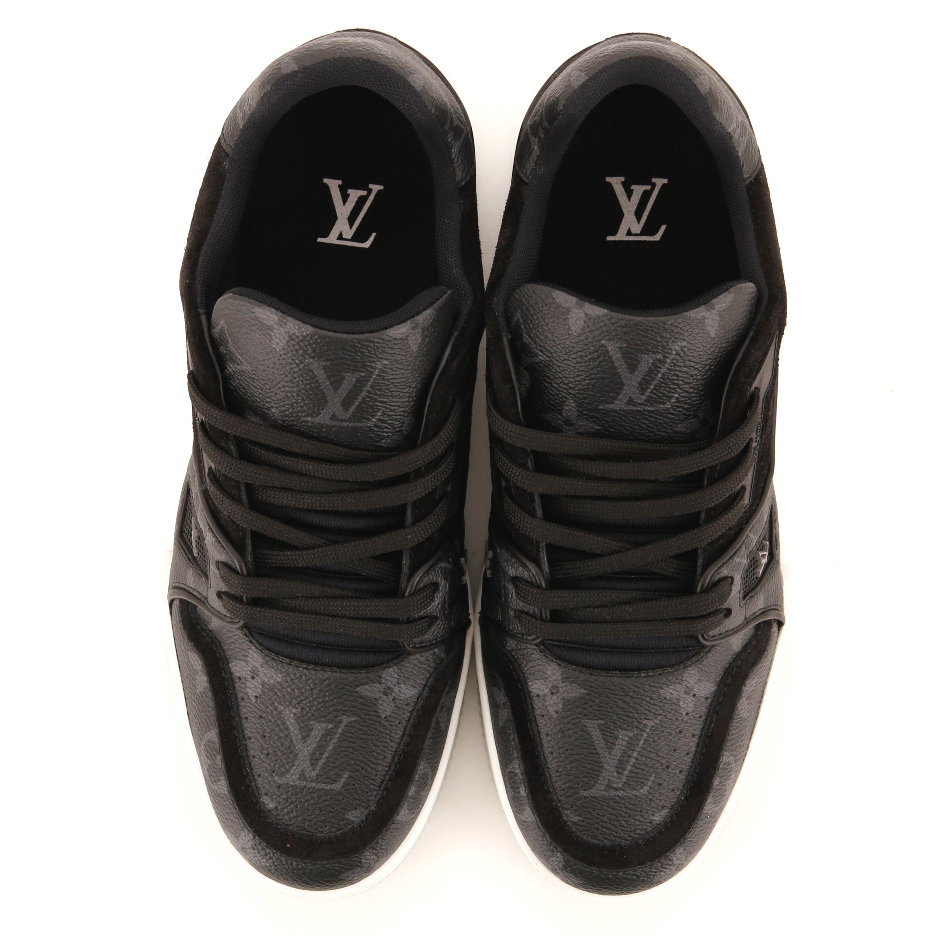 Louis Vuitton Monogram Eclipse Canvas and Suede LV Trainer