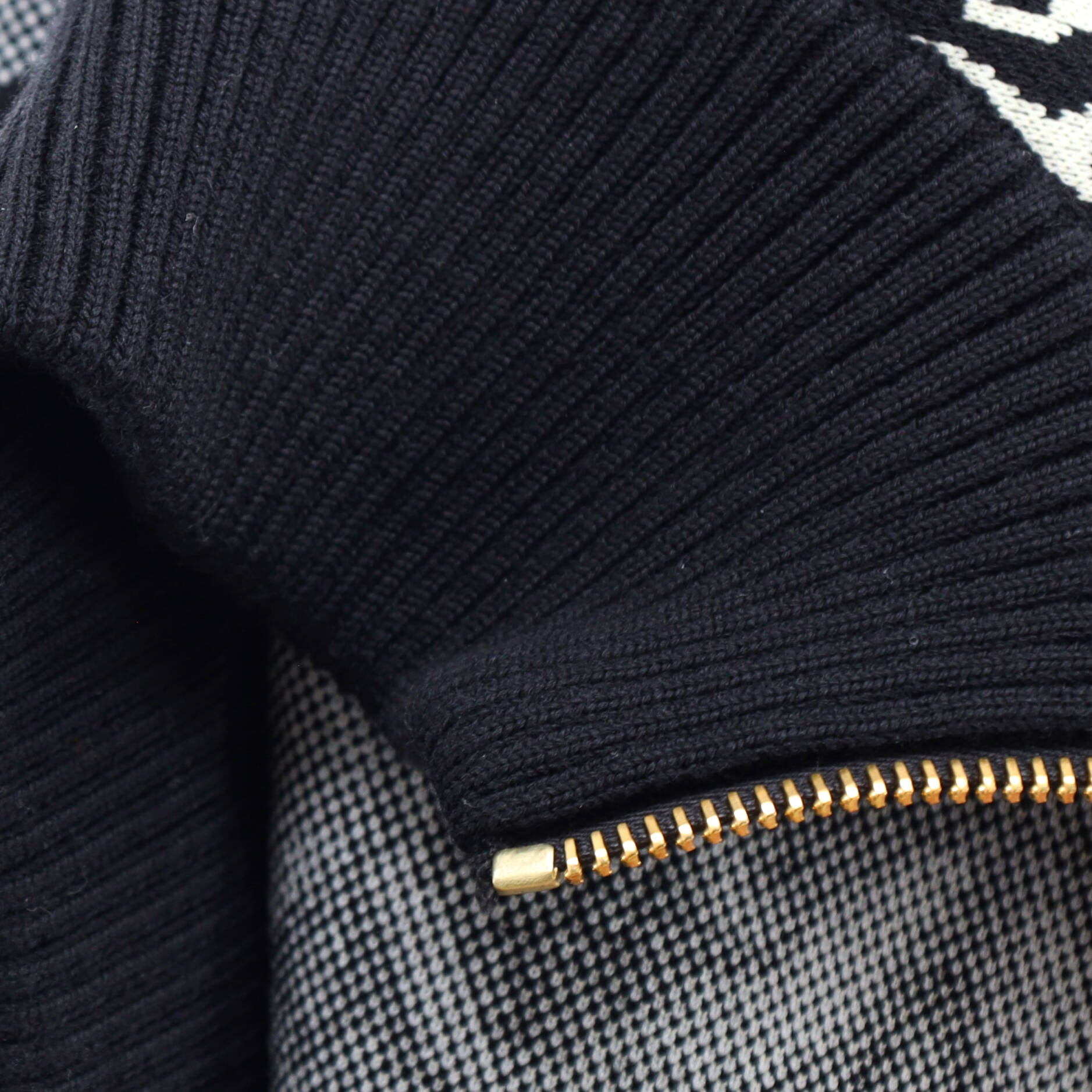 Louis Vuitton Women's Bomber Jacket Limited Edition Since 1854 Monogram  Jacquard Wool Blend Black 1654523