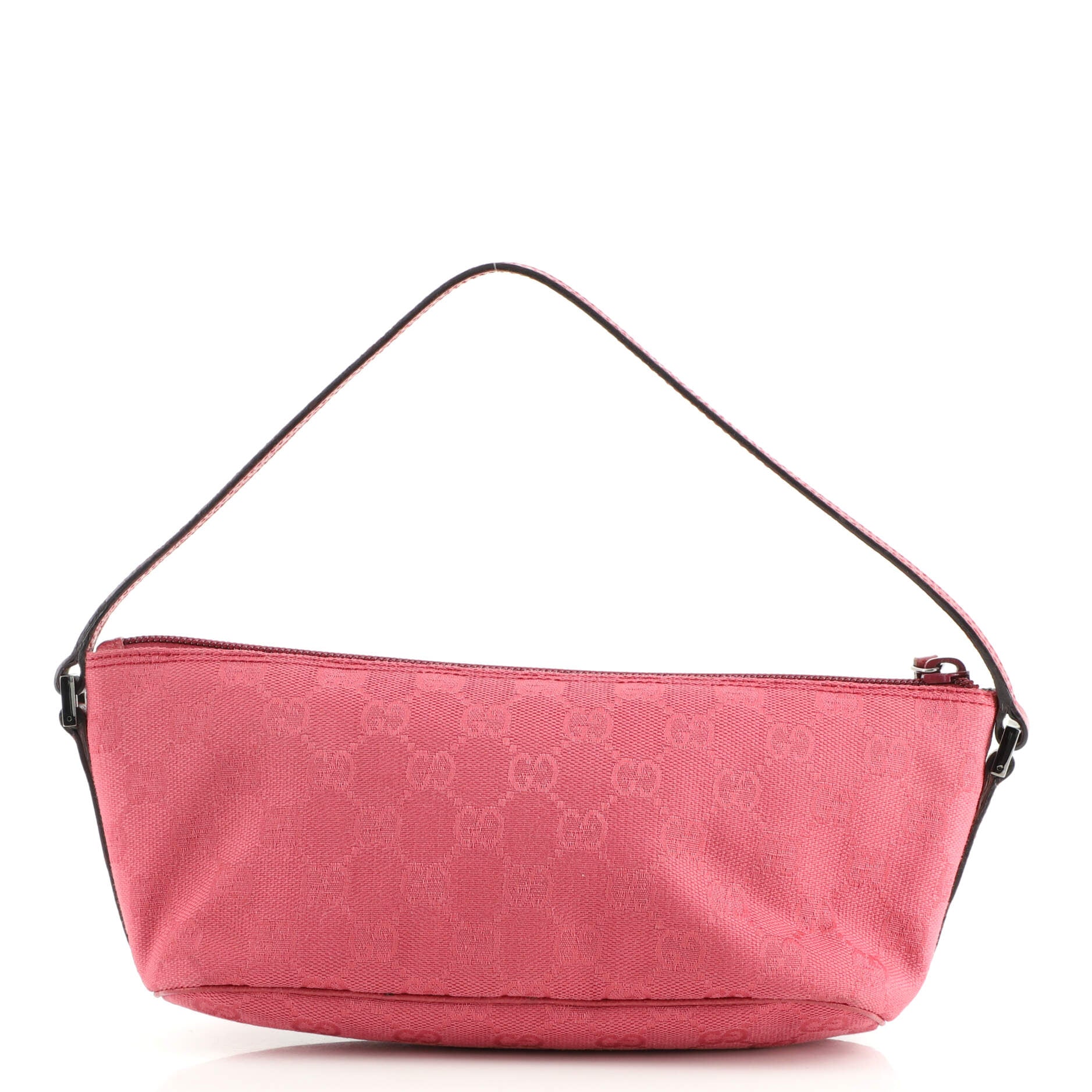 Gucci, Bags, Gucci Boat Pochette Pink Monogram Small Purse Vintage