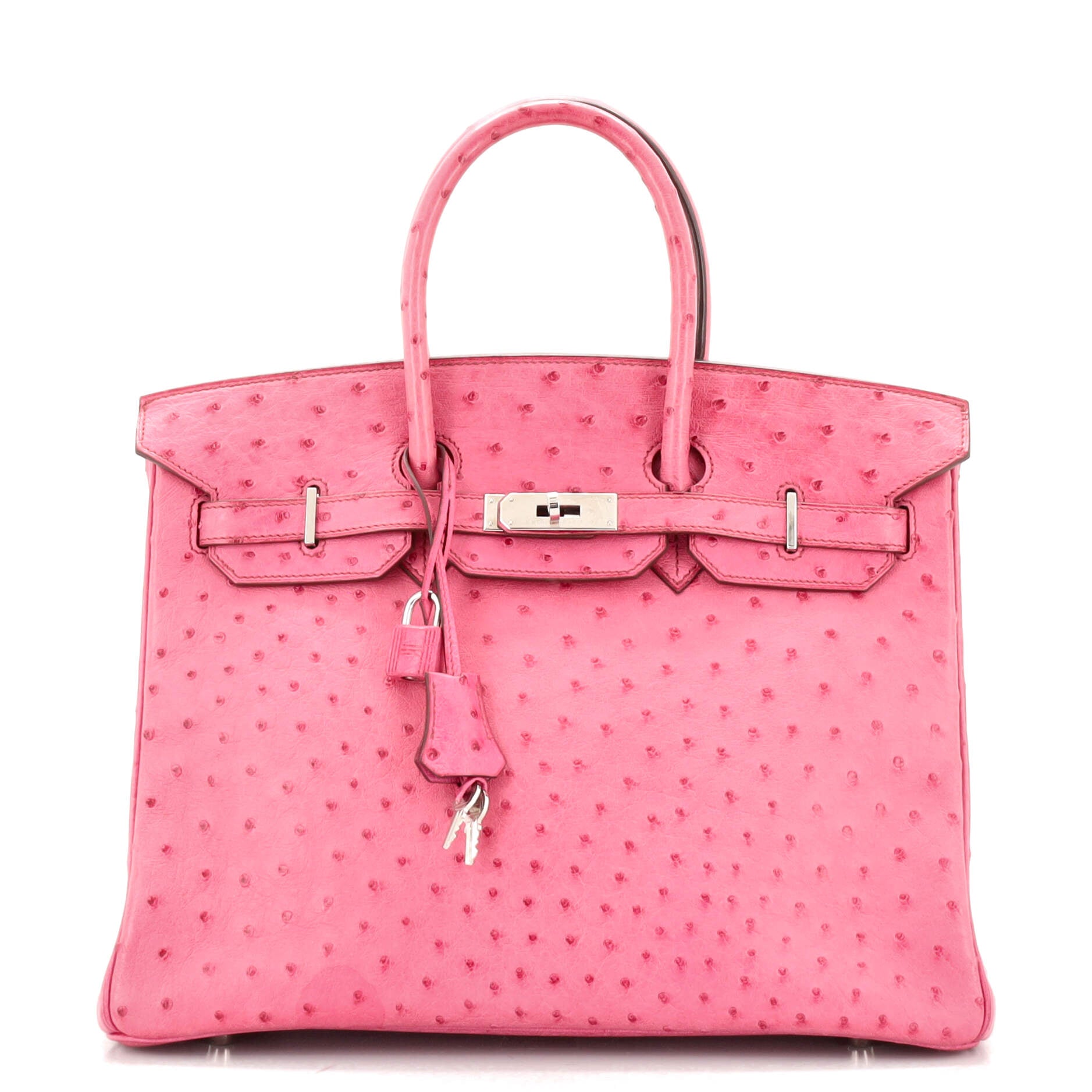 Hermès Fuchsia Birkin 35cm of Ostrich with Palladium Hardware