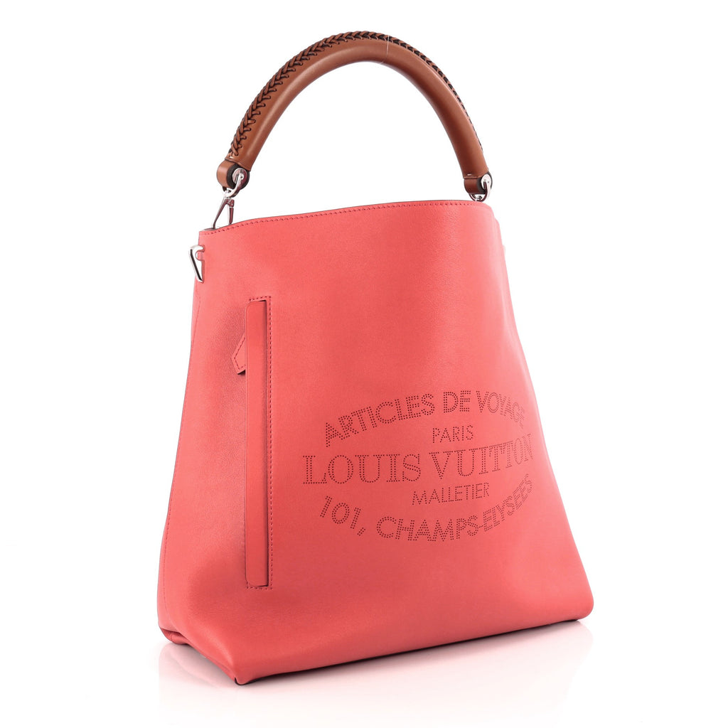 Buy Louis Vuitton Voyage Bagatelle Hobo Leather Pink 1668801 – Rebag