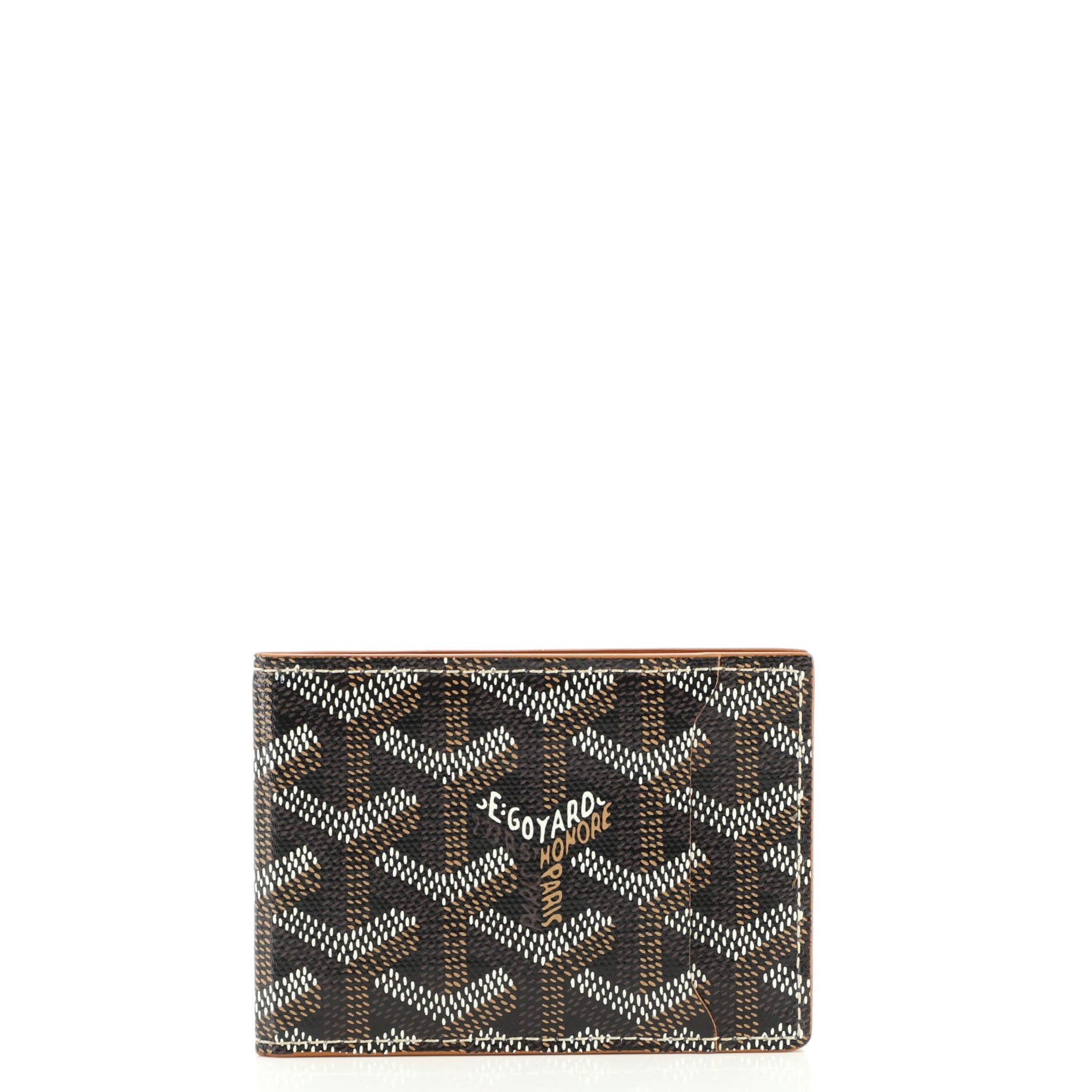 Goyard Brown/White Coated Canvas Victoire Bifold Wallet Goyard