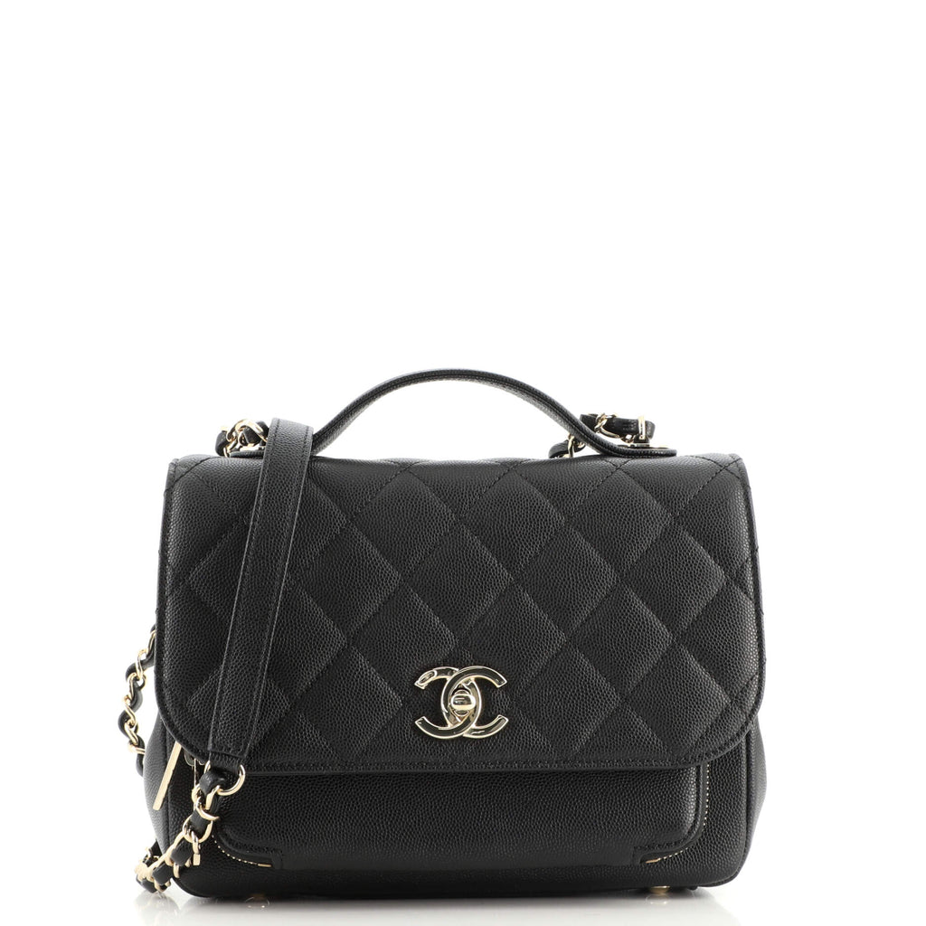 Chanel Black Quilted Grained Calfskin Small Business Affinity Gold  Hardware, 2020-2021 Available For Immediate Sale At Sotheby's