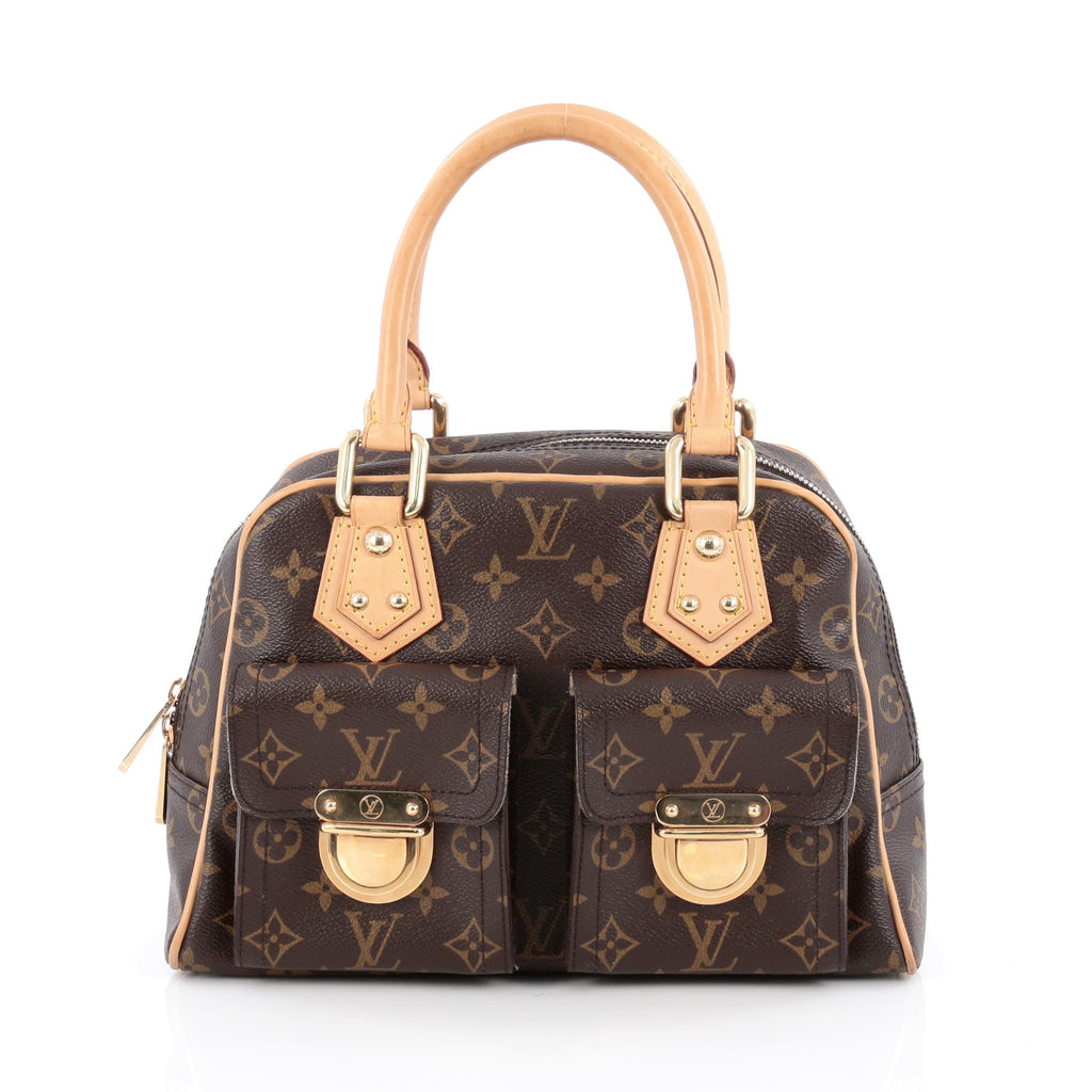 Buy Louis Vuitton Manhattan Handbag Monogram Canvas PM Brown 1677001 – Trendlee