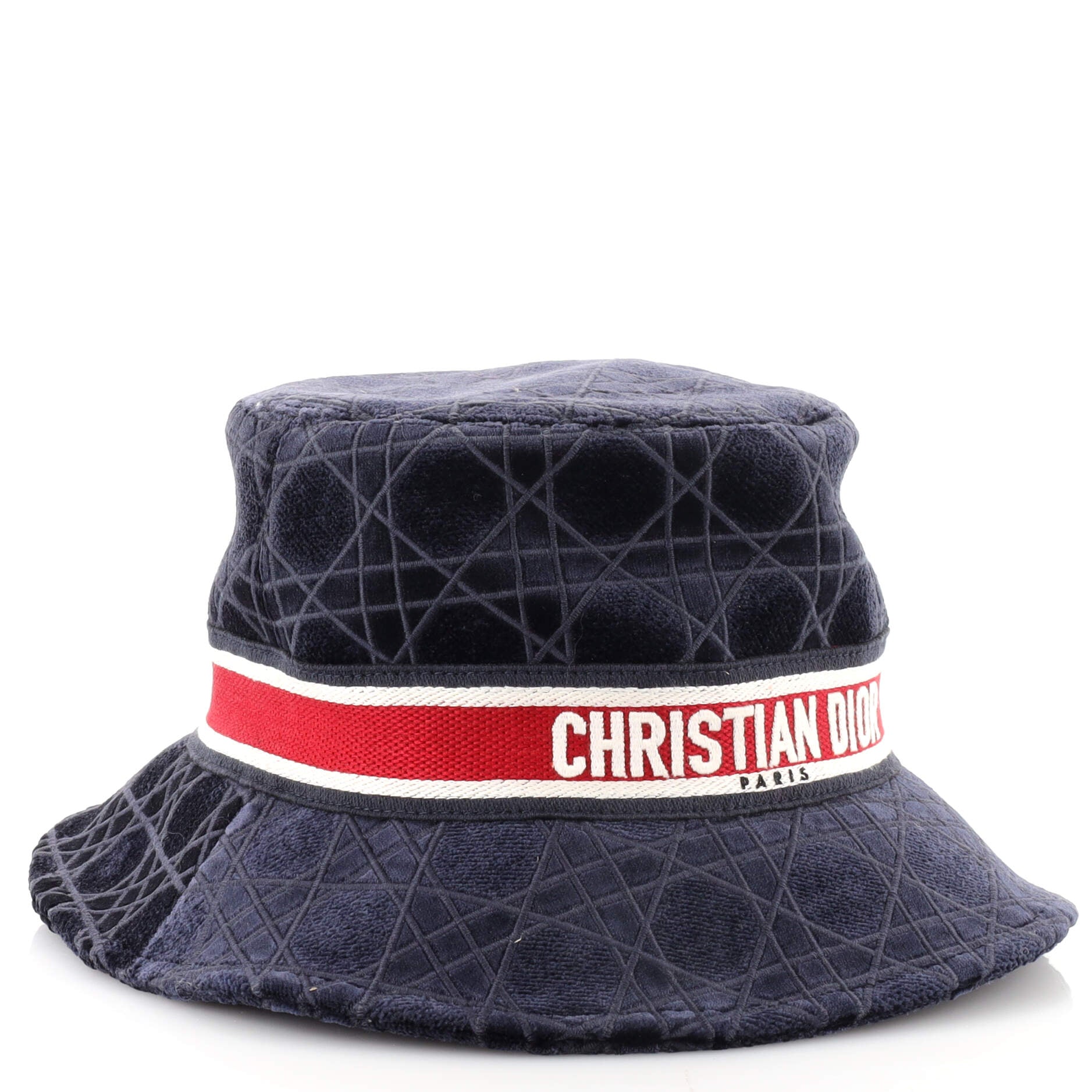 Christian Dior 113C907A4502 Oblique bucket Bob hat hat Canvas