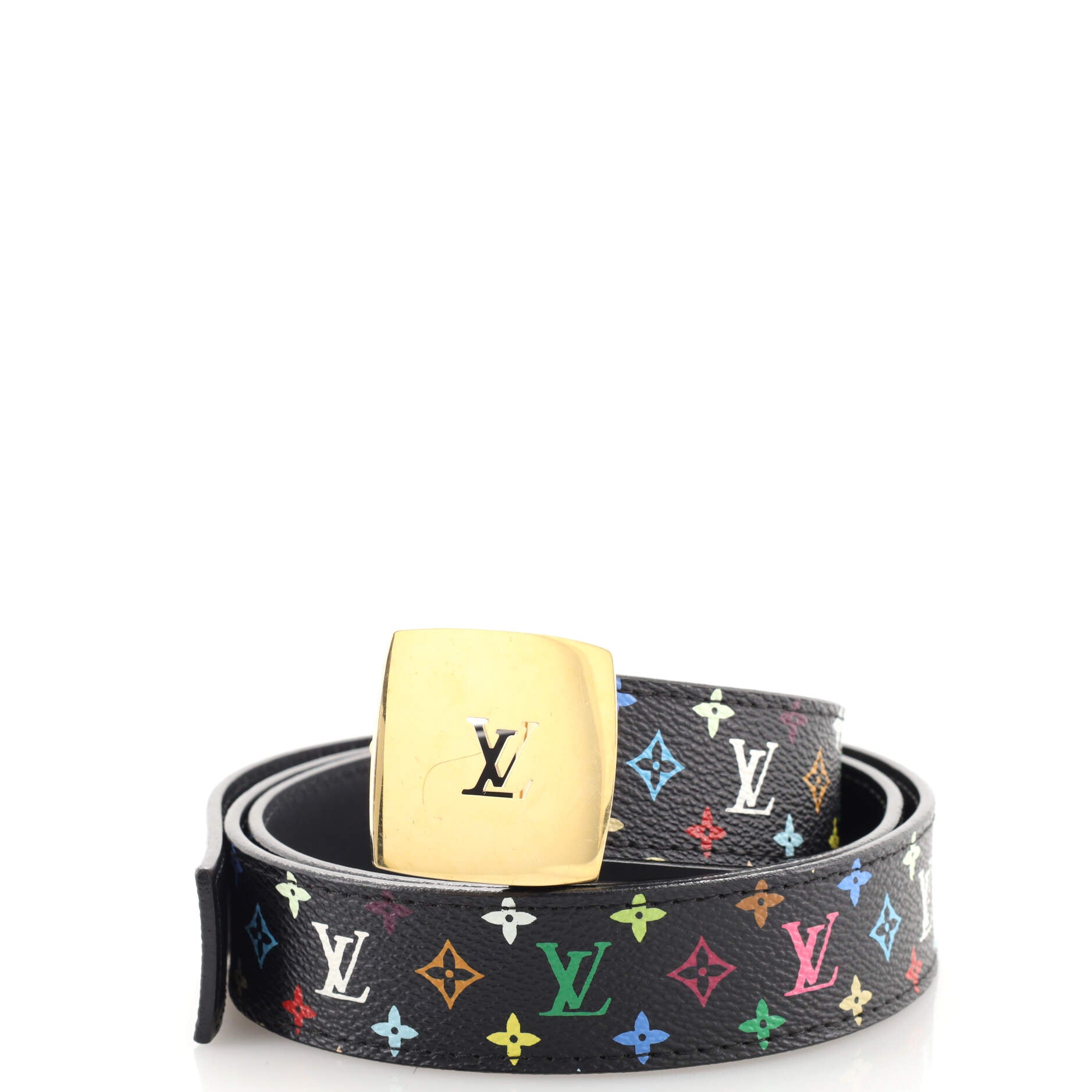 Louis Vuitton 1990-2000s pre-owned Monogram Multicolour Logo Buckle Belt -  Farfetch