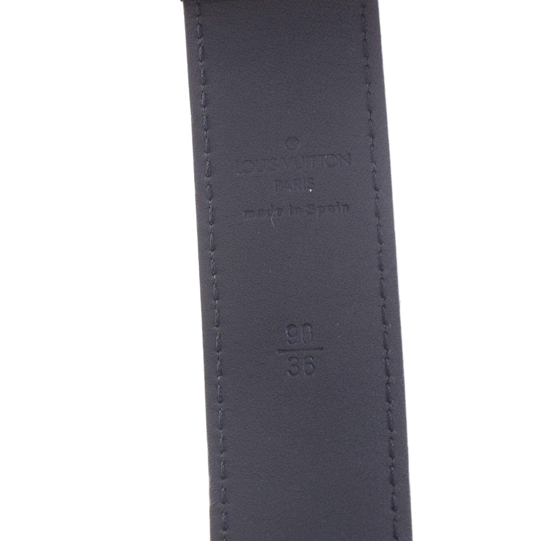Louis Vuitton Ceinture Carre Belt Monogram Multicolor Thin Black