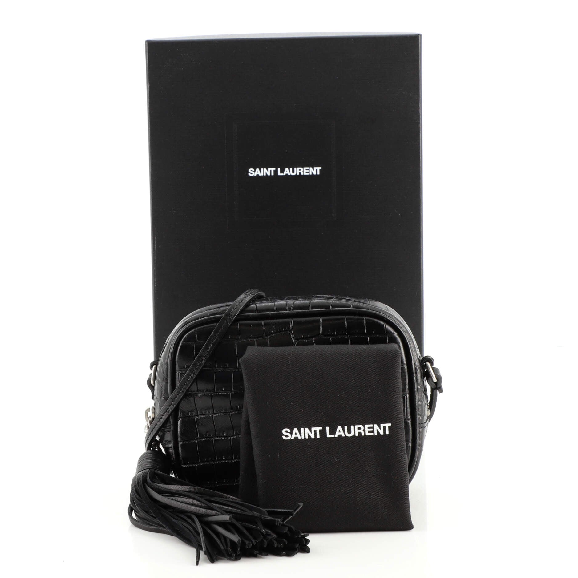 Saint Laurent Classic Monogram Blogger Crossbody Bag Printed