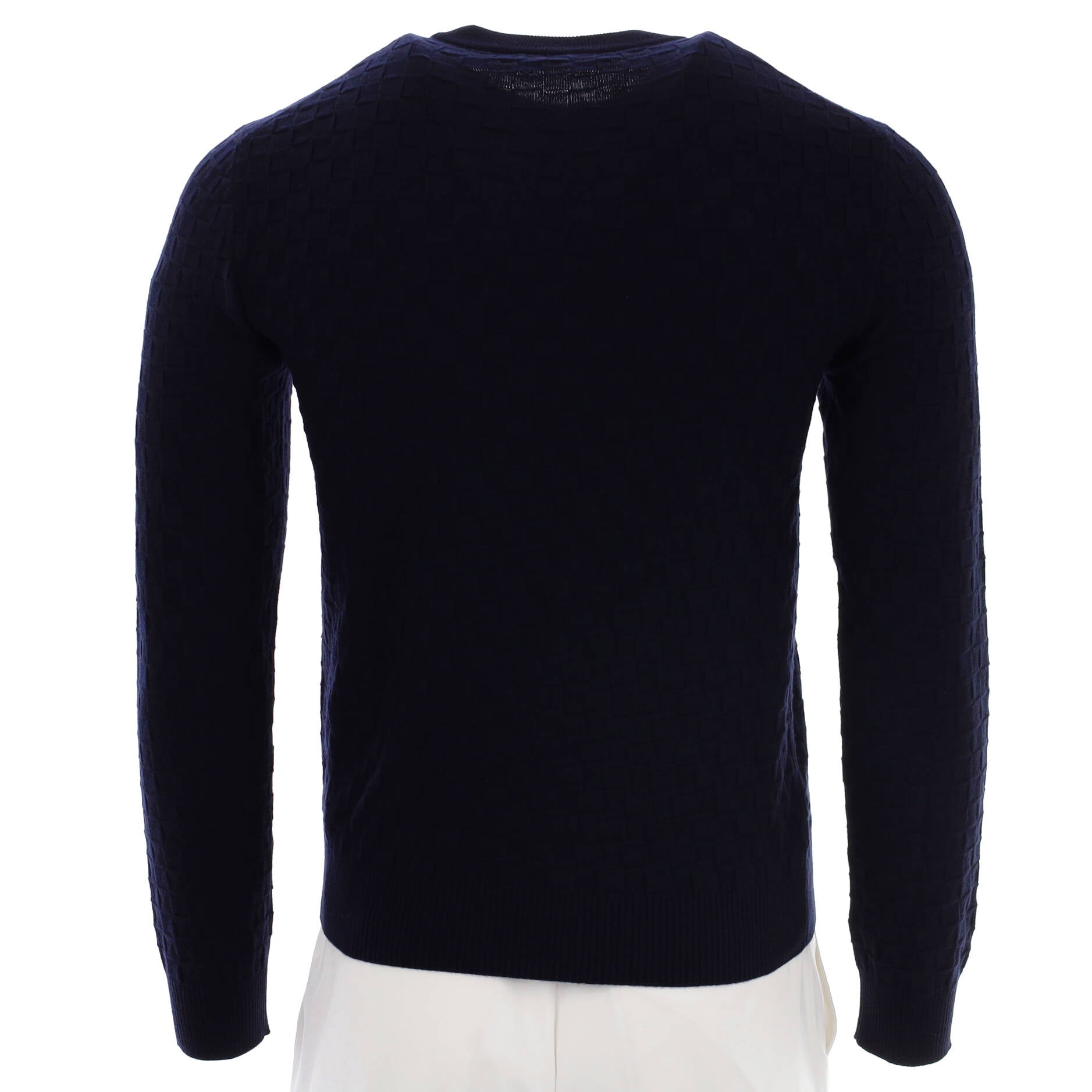 Louis Vuitton Men's Damier Signature Crewneck Sweater Wool