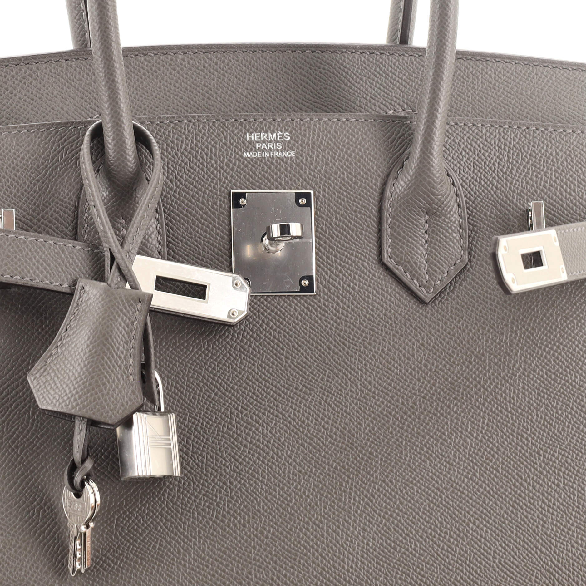 Hermes Birkin Sellier Bag Gris Meyer Epsom with Palladium Hardware 30