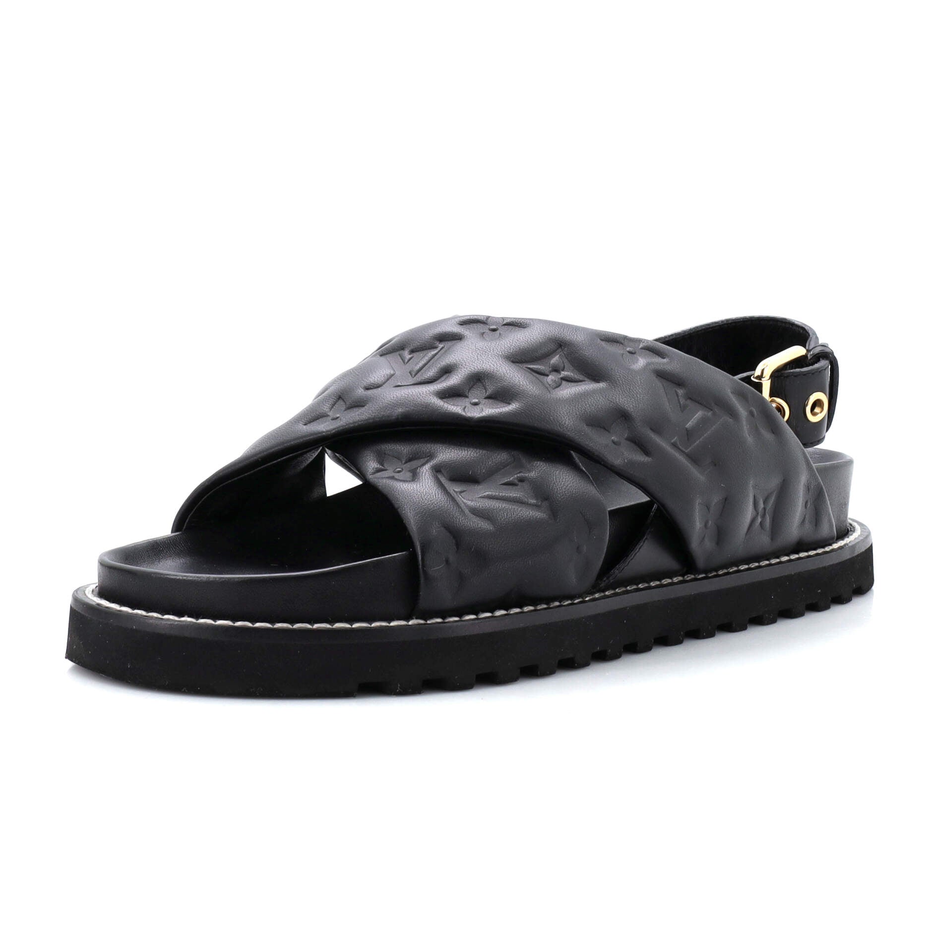 Paseo Flat Comfort Sandals - Luxury Black