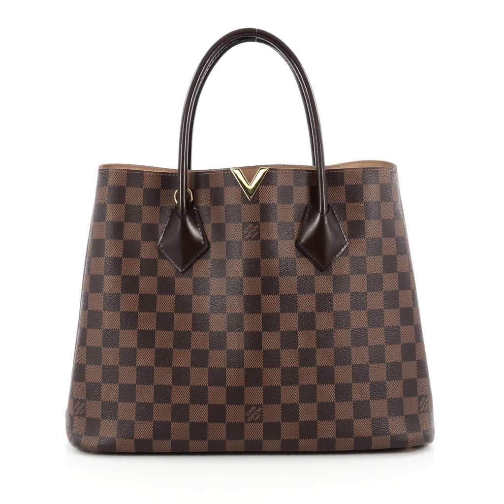 Buy Louis Vuitton Kensington Handbag Damier Brown 1716401 – Rebag