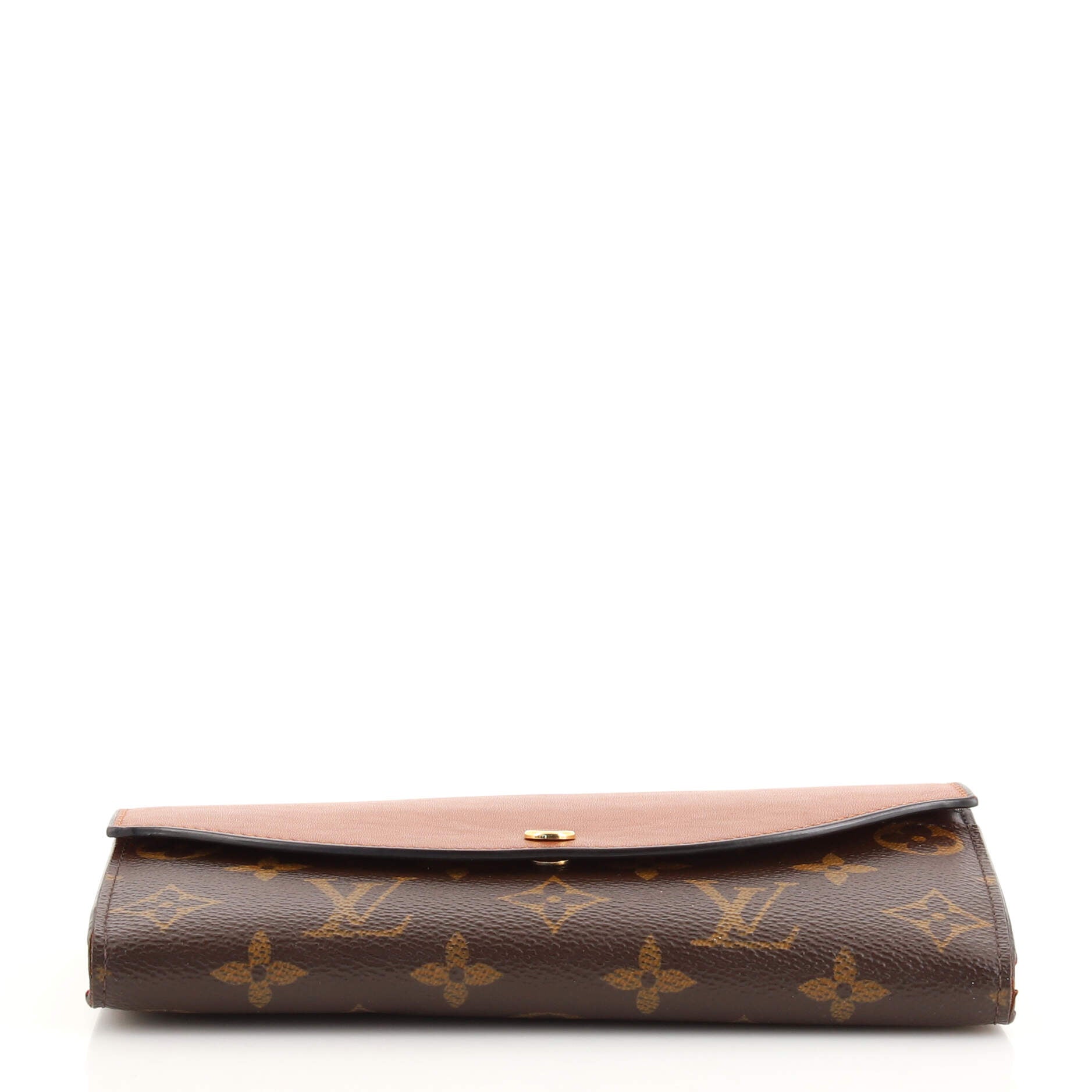 Louis Vuitton Emilie Wallet Monogram Reverse in Coated Canvas with