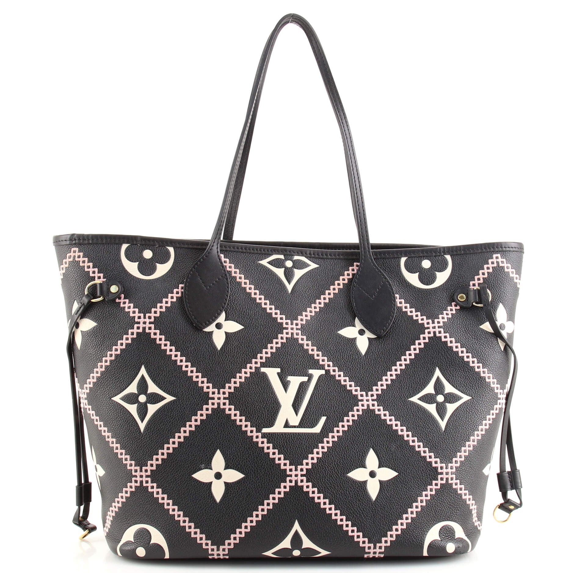 Louis Vuitton Neverfull NM Tote Monogram Empreinte Giant Broderies