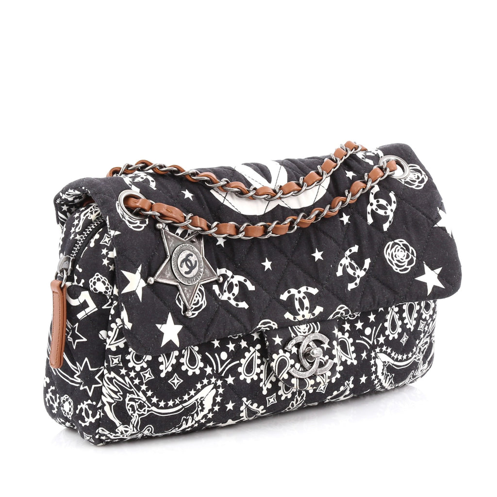 Buy Chanel Paris-Dallas Bandana Flap Bag Quilted Canvas 1726601 – Rebag