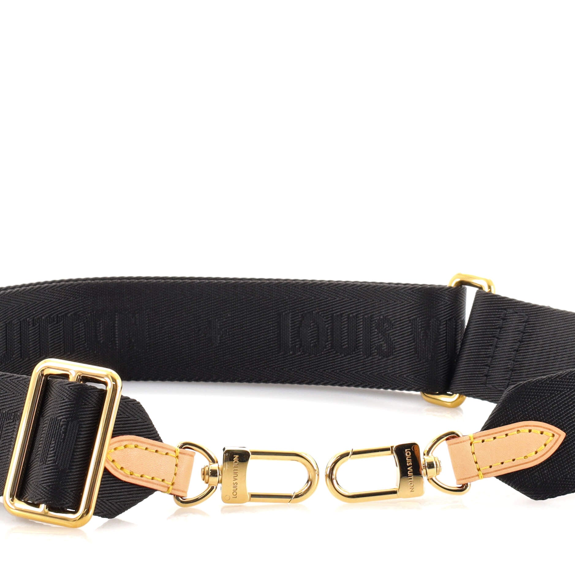 LOUIS VUITTON Reverse Monogram Bandouliere Shoulder Strap XL Black |  FASHIONPHILE