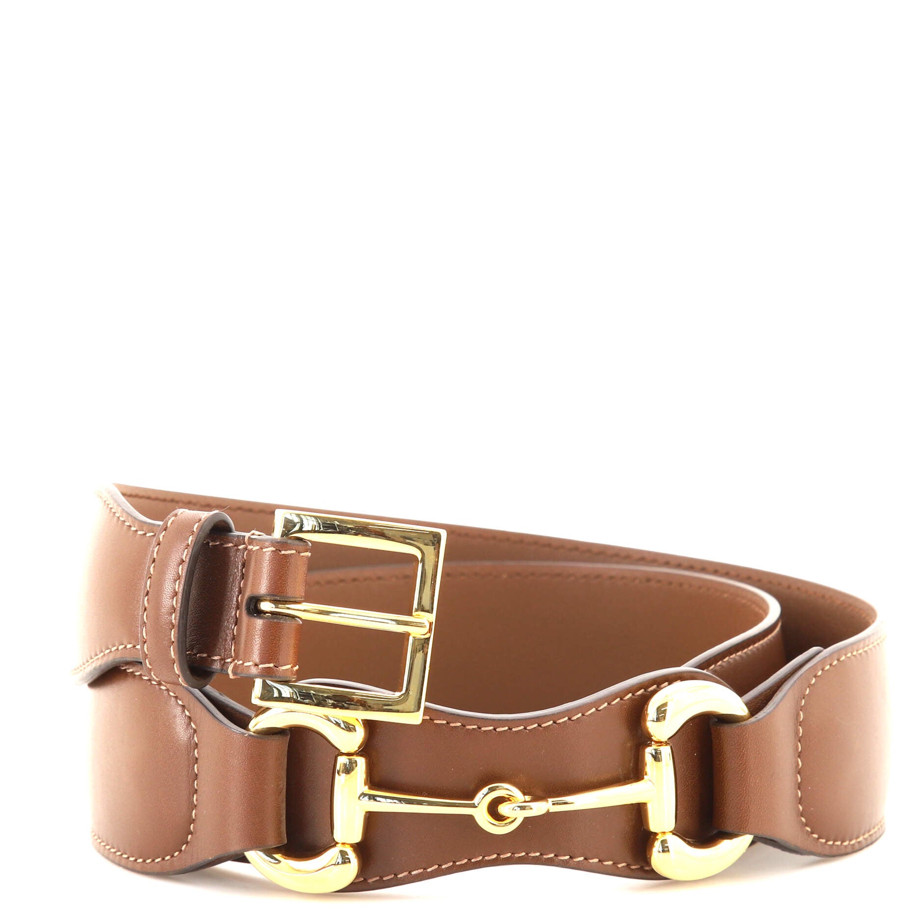 Gucci Thin Belt With Horsebit Buckle in Brown for Men