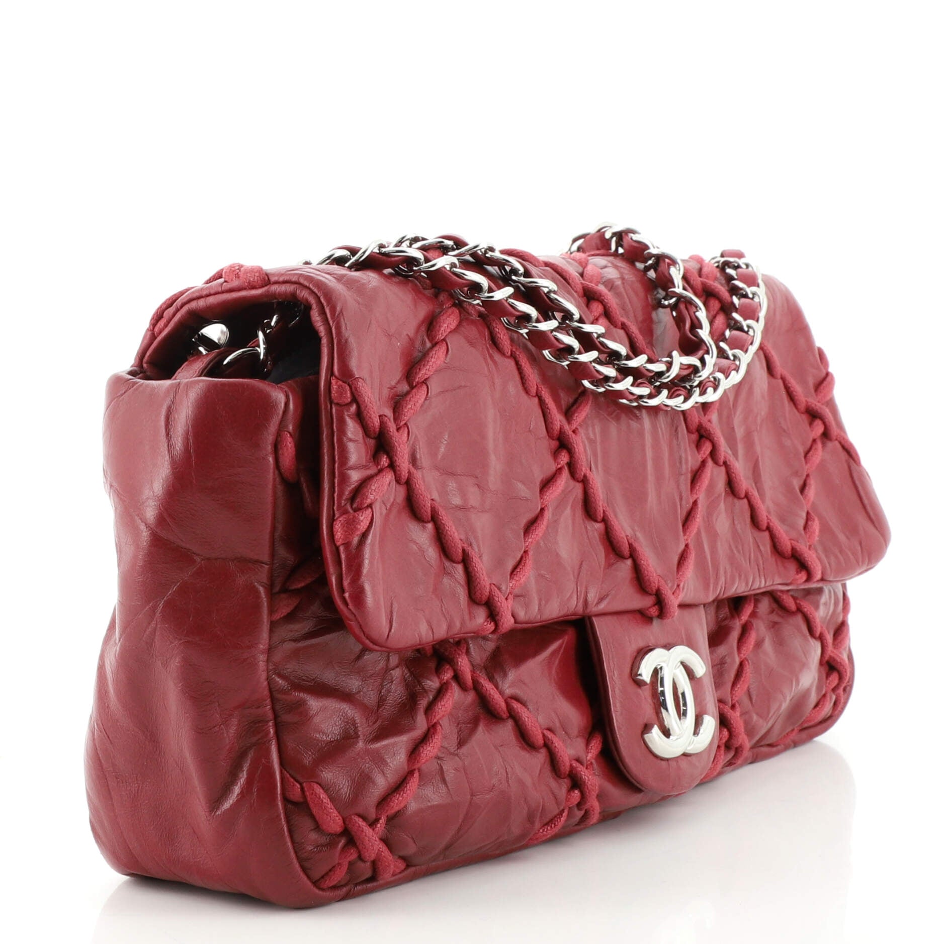 Chanel Red Calfskin Flap Bag series 13