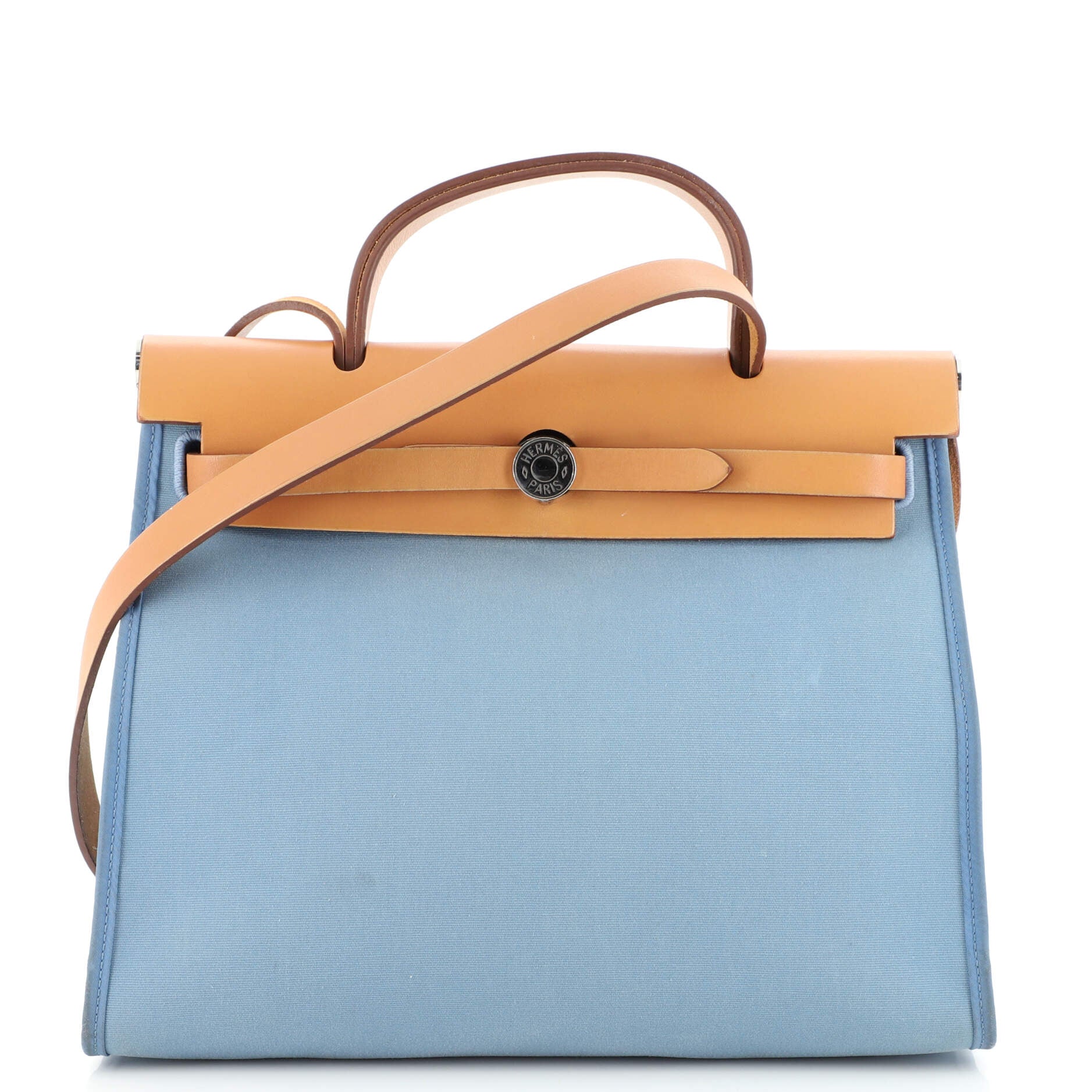 Hermes Herbag Zip Leather and Toile 31