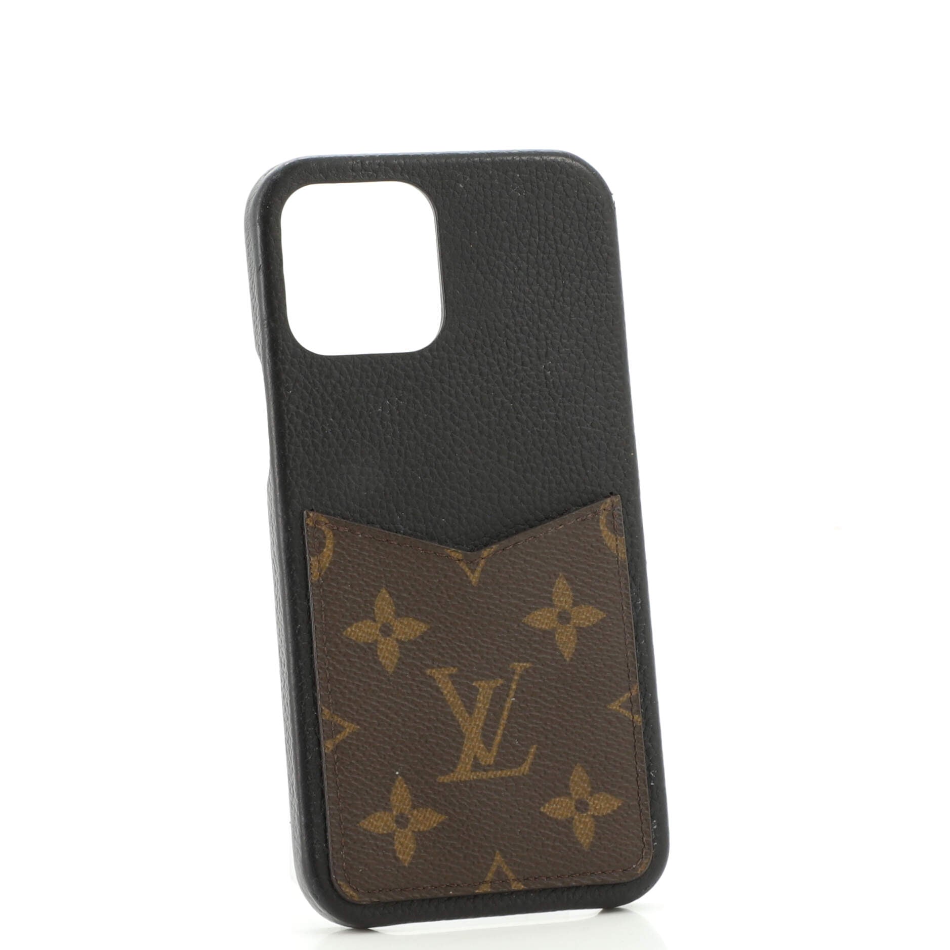 Louis Vuitton Bumper Case Leather with Monogram Canvas iPhone 12 Pro Max