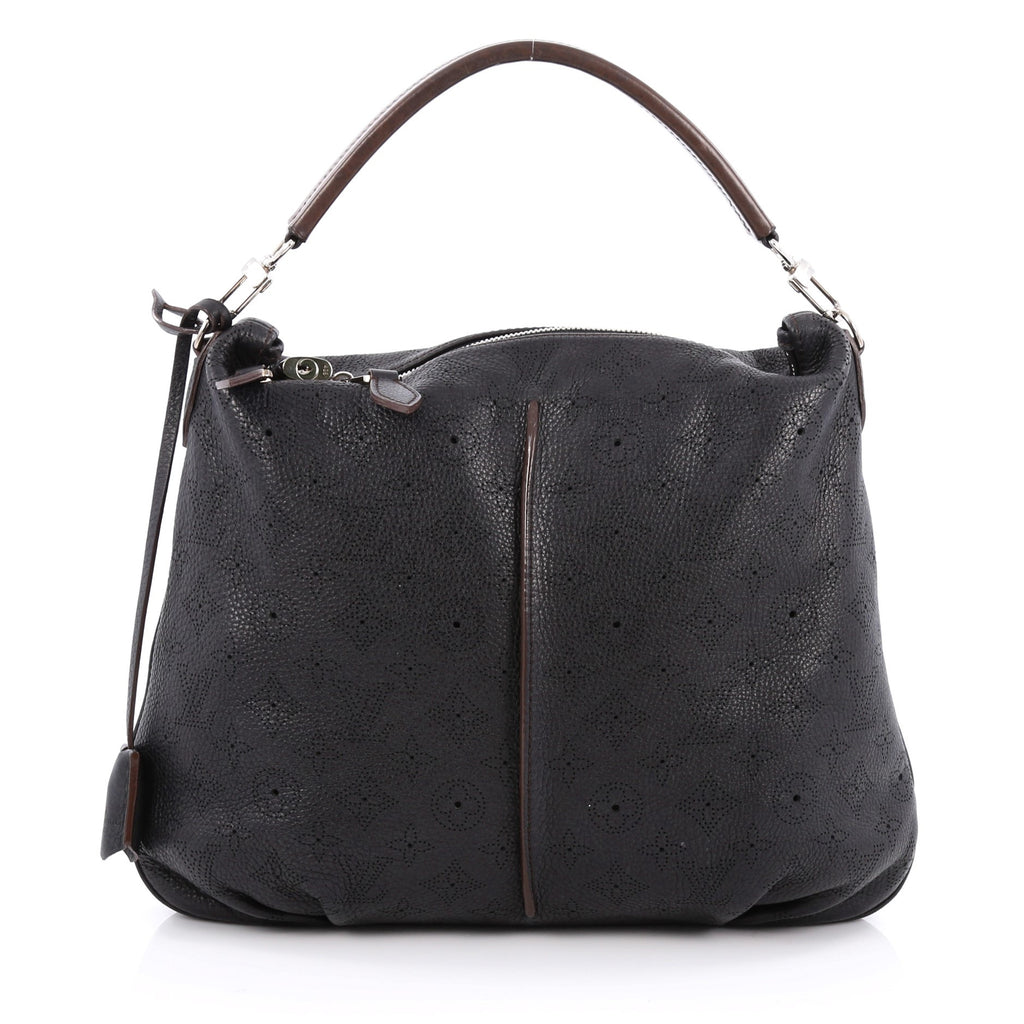 Buy Louis Vuitton Selene Handbag Mahina Leather PM Black 1754301 – Rebag