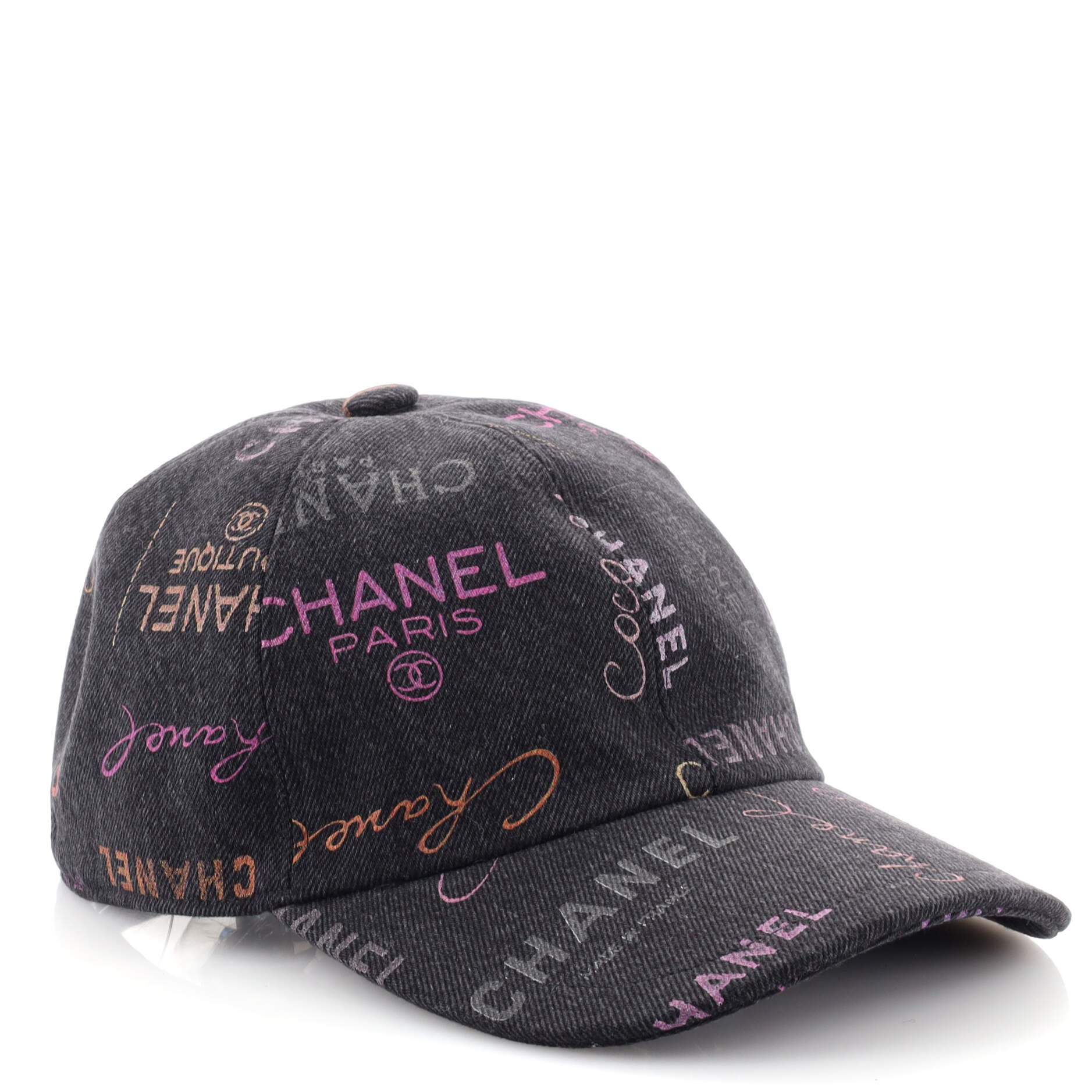 Chanel 2022 CC Denim Baseball Cap - Grey Hats, Accessories - CHA781081