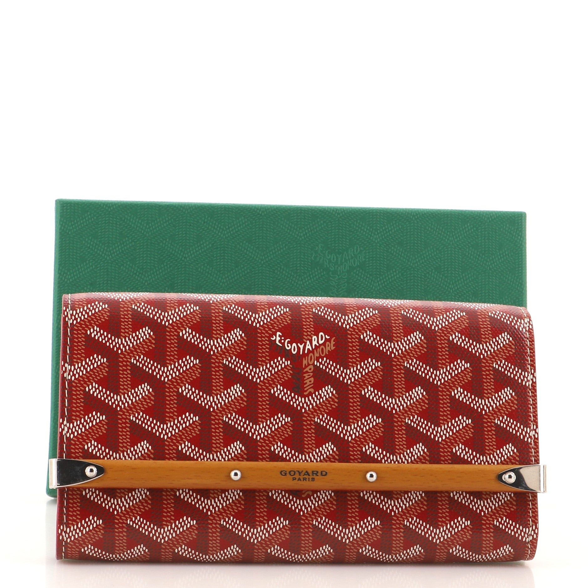 Goyard Monte Carlo Clutch Coated Canvas mm Black