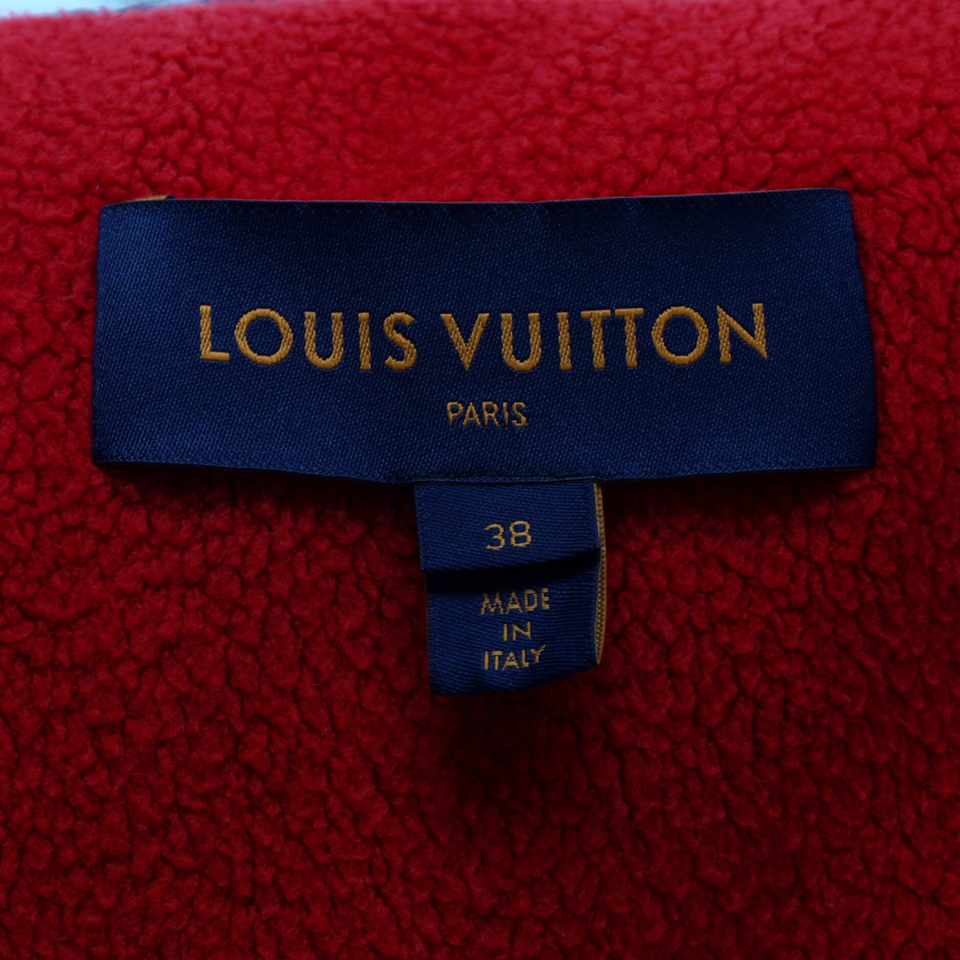 Louis Vuitton Leather Accent Double Wool Coat, Black, 34