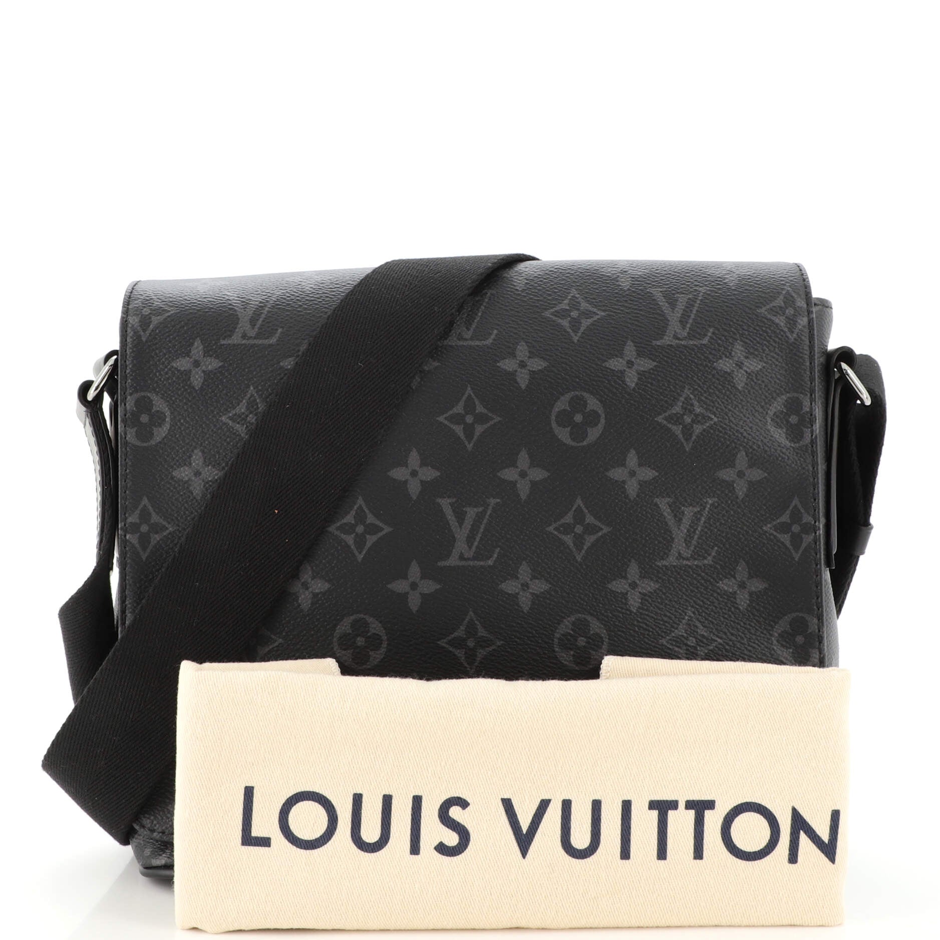 Pre-owned Louis Vuitton 2017 Damier Graphite District Nm Pm In