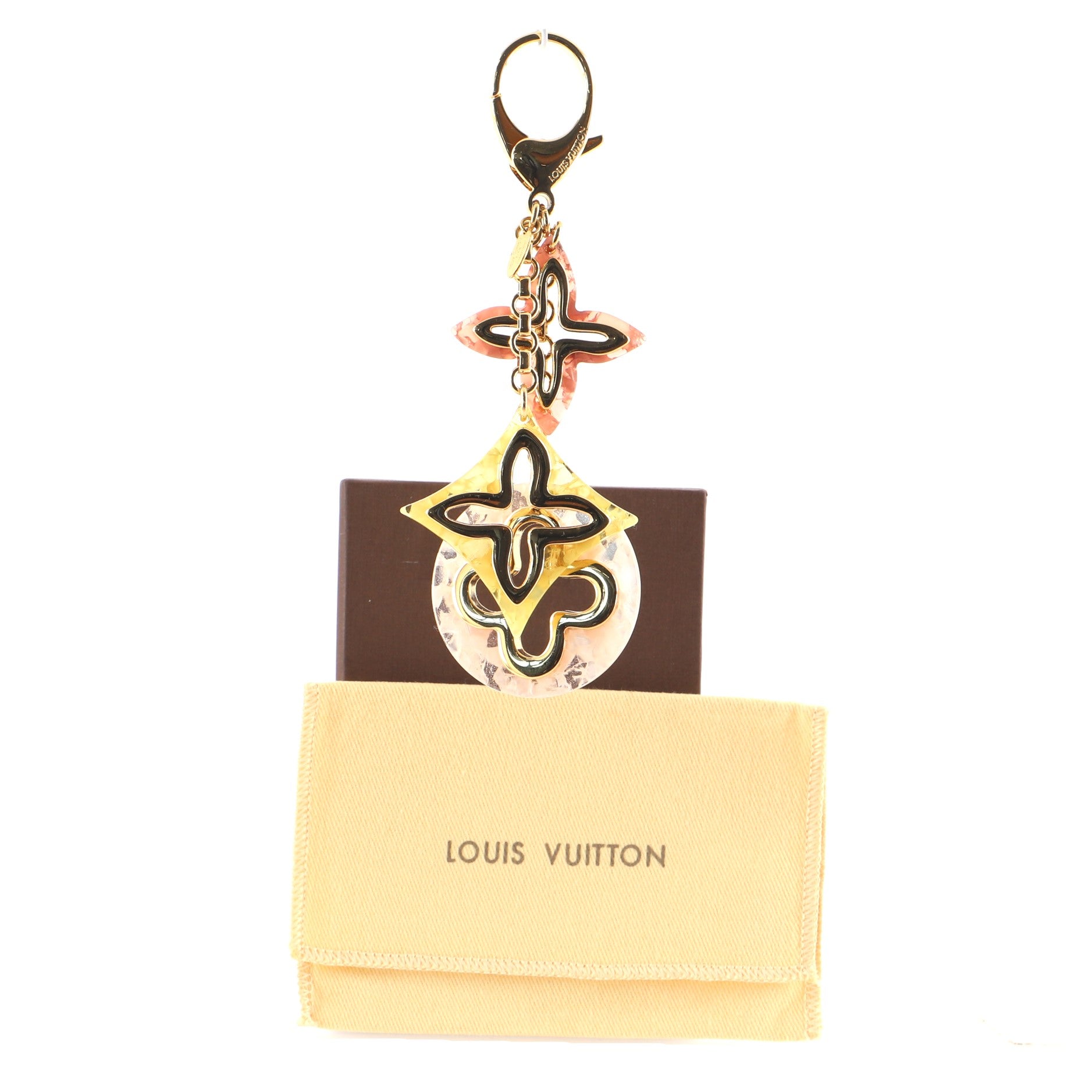 Louis Vuitton Bijou De Sac Insolence Bag Charm and Key Holder Metal and  Acetate