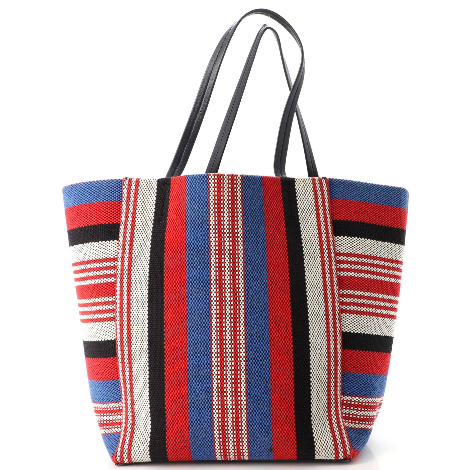 Celine Phantom Cabas Tote Woven Cotton Medium Multicolor 17647264