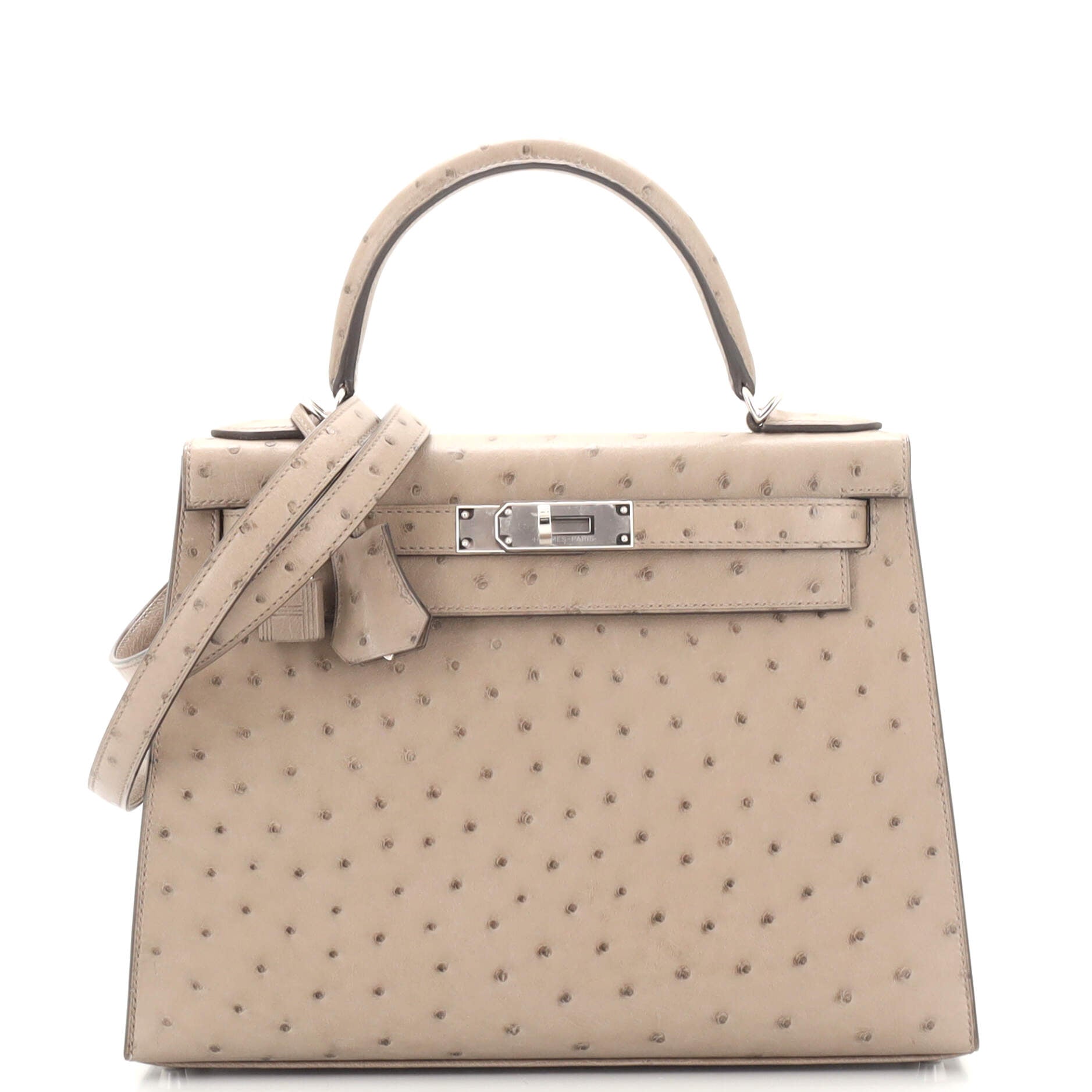 Hermès Hermes Kelly bag 25 in Gray Leather - 101340 Grey ref.1005386 - Joli  Closet