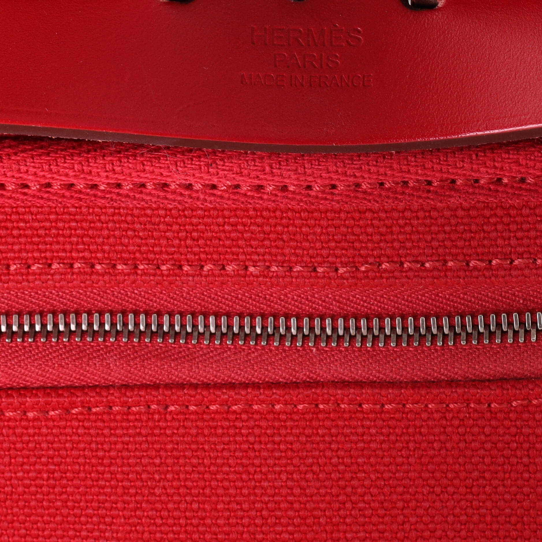 Hermes Herbag A Dos Zip Backpack Toile and Leather at 1stDibs